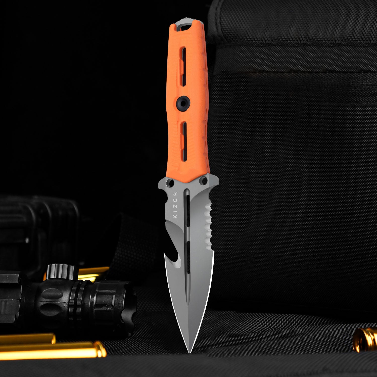 NORCROSS 4.09 inch Nitro-V Orange G10 ZX-FB01A5-Kizer