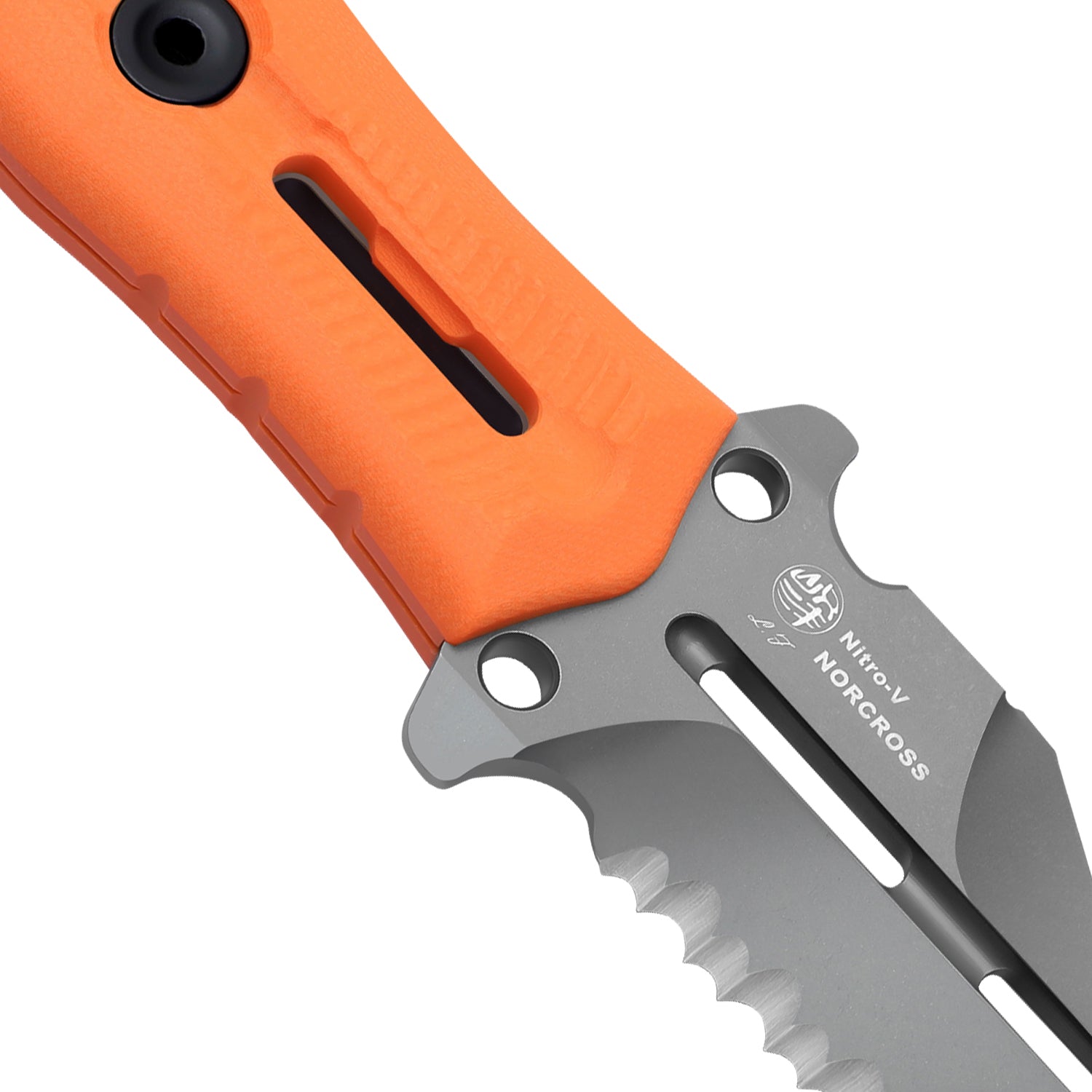 NORCROSS | Nitro-V | Orange G10 | ZX-FB01A6 - Single Edged | KIZERX®