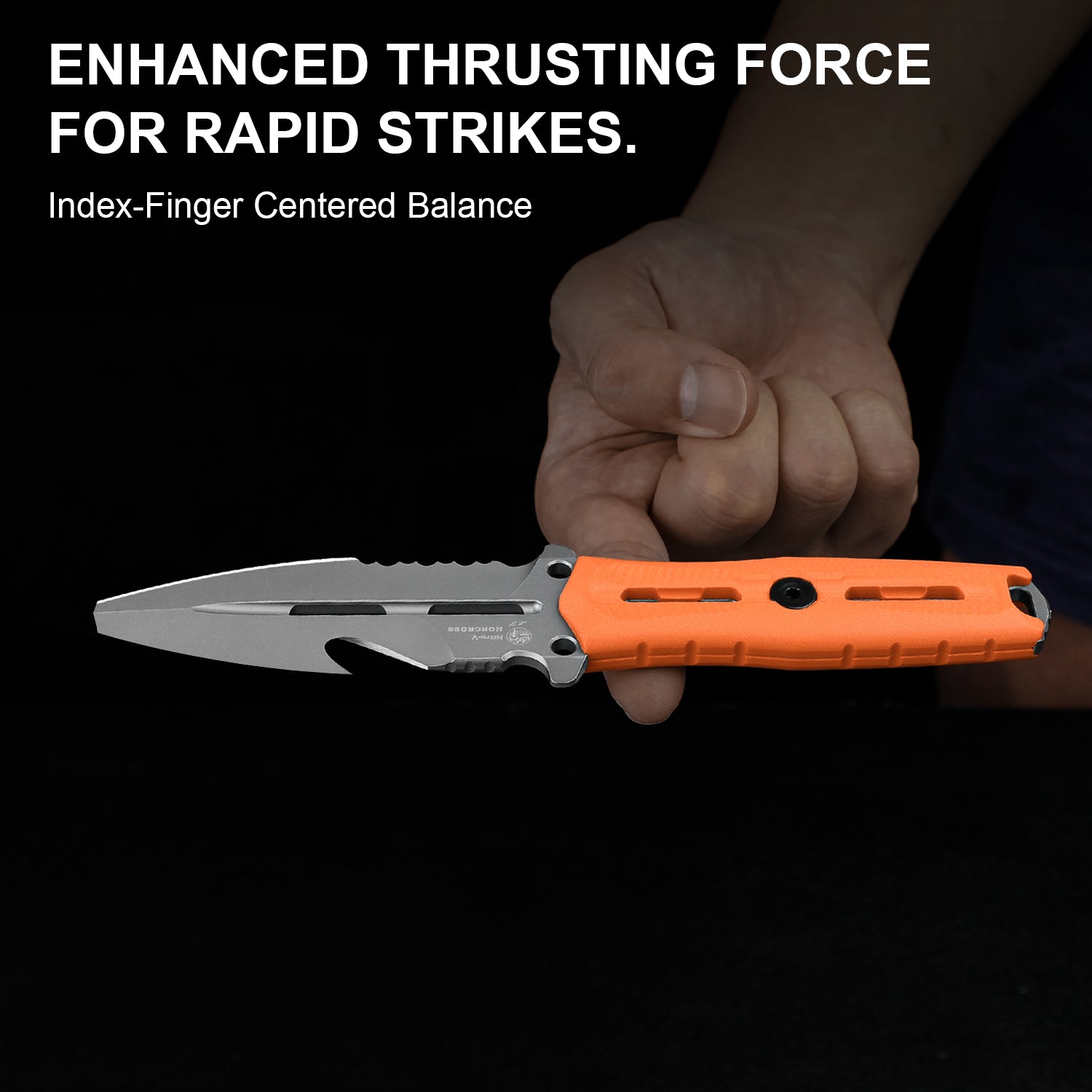 NORCROSS 3.73 inch Nitro-V Orange G10 ZX-FB01A6-Kizer