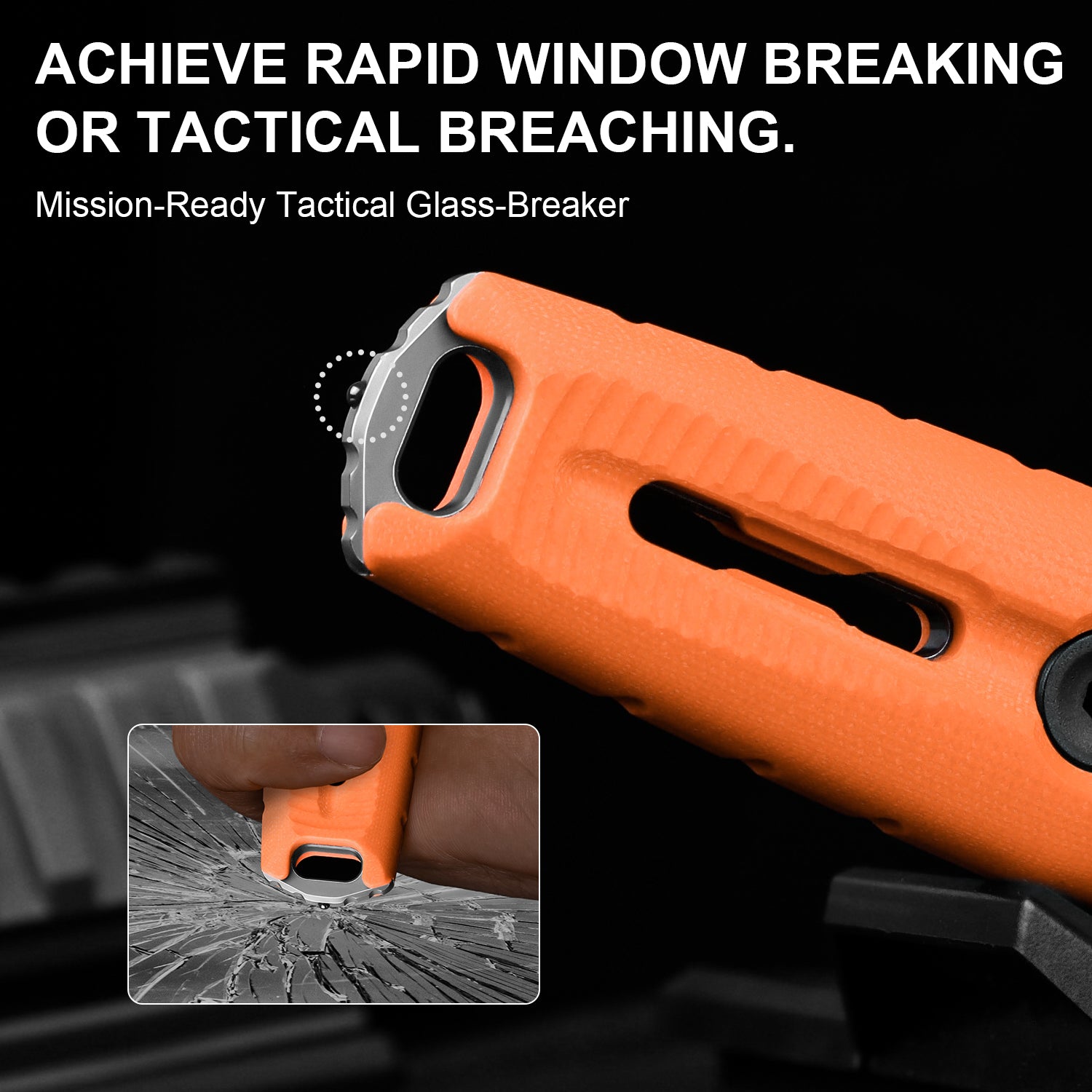 NORCROSS | Nitro-V | Orange G10 | ZX-FB01A6 - Single Edged | KIZERX®