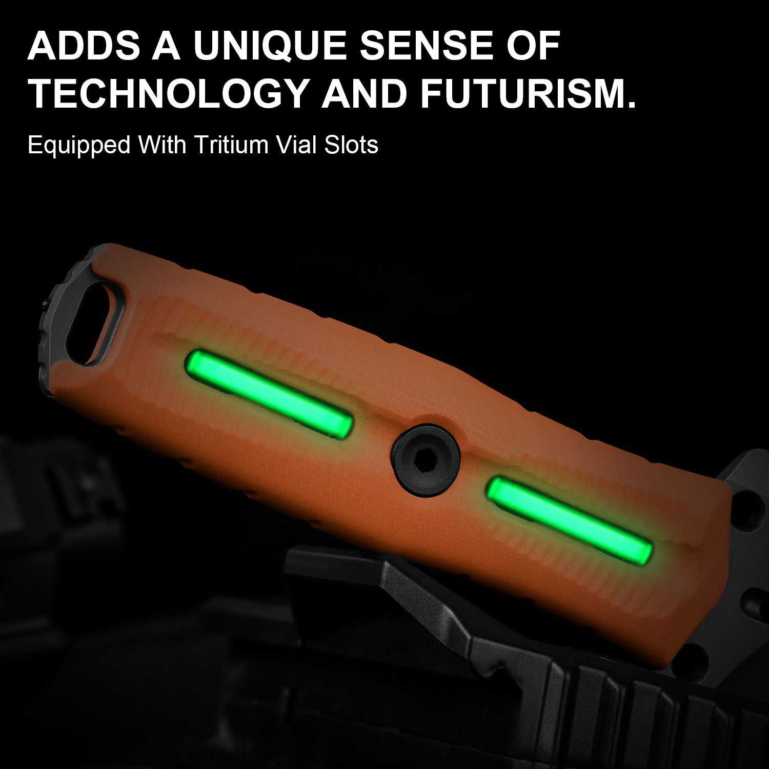 NORCROSS | Nitro-V | Orange G10 | ZX-FB01A6 - Single Edged | KIZERX®