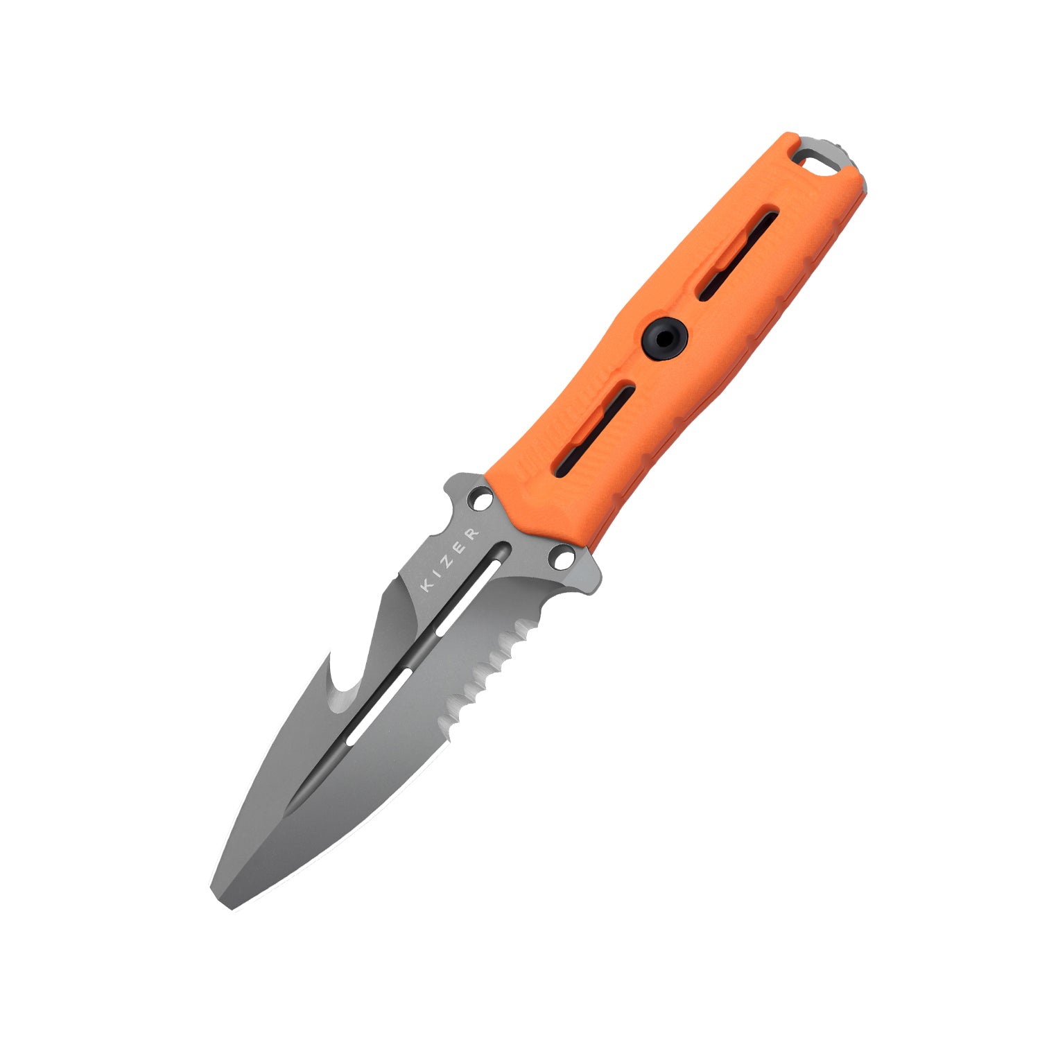 NORCROSS | Nitro-V | Orange G10 | ZX-FB01A6 - Single Edged | KIZERX®