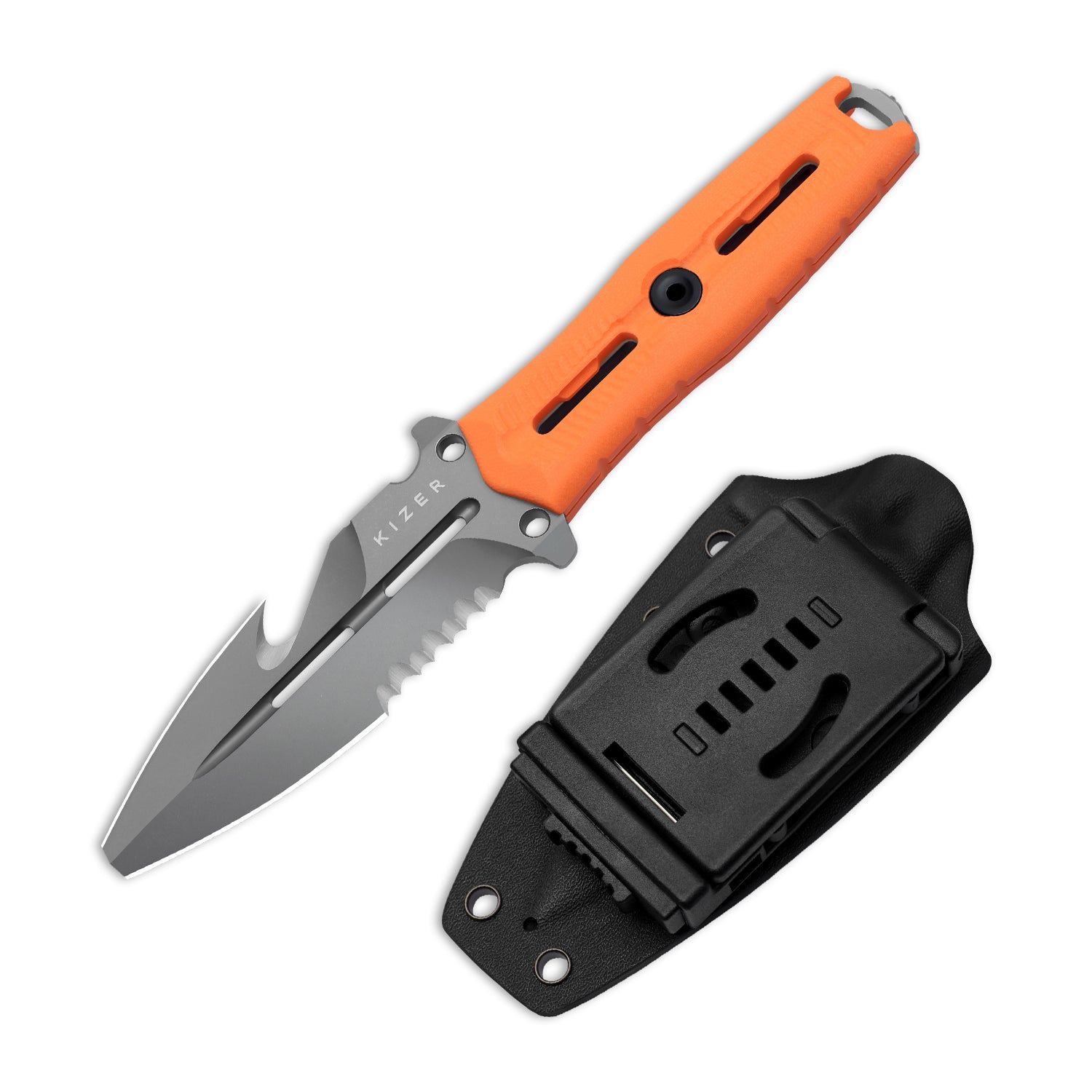NORCROSS 3.73 inch Nitro-V Orange G10 ZX-FB01A7-Kizer