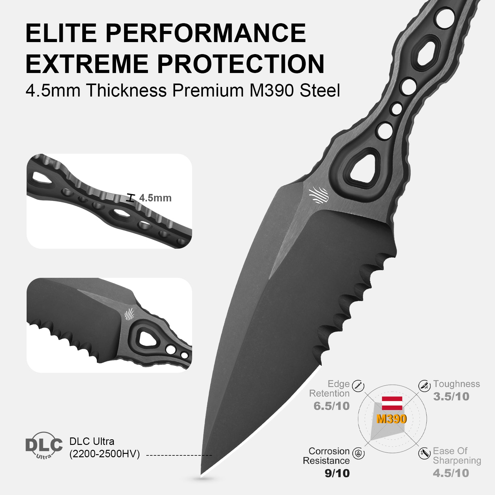 Defensor 2.6 inch M390 DLC-Ultra ZX-FB02A1-Kizer