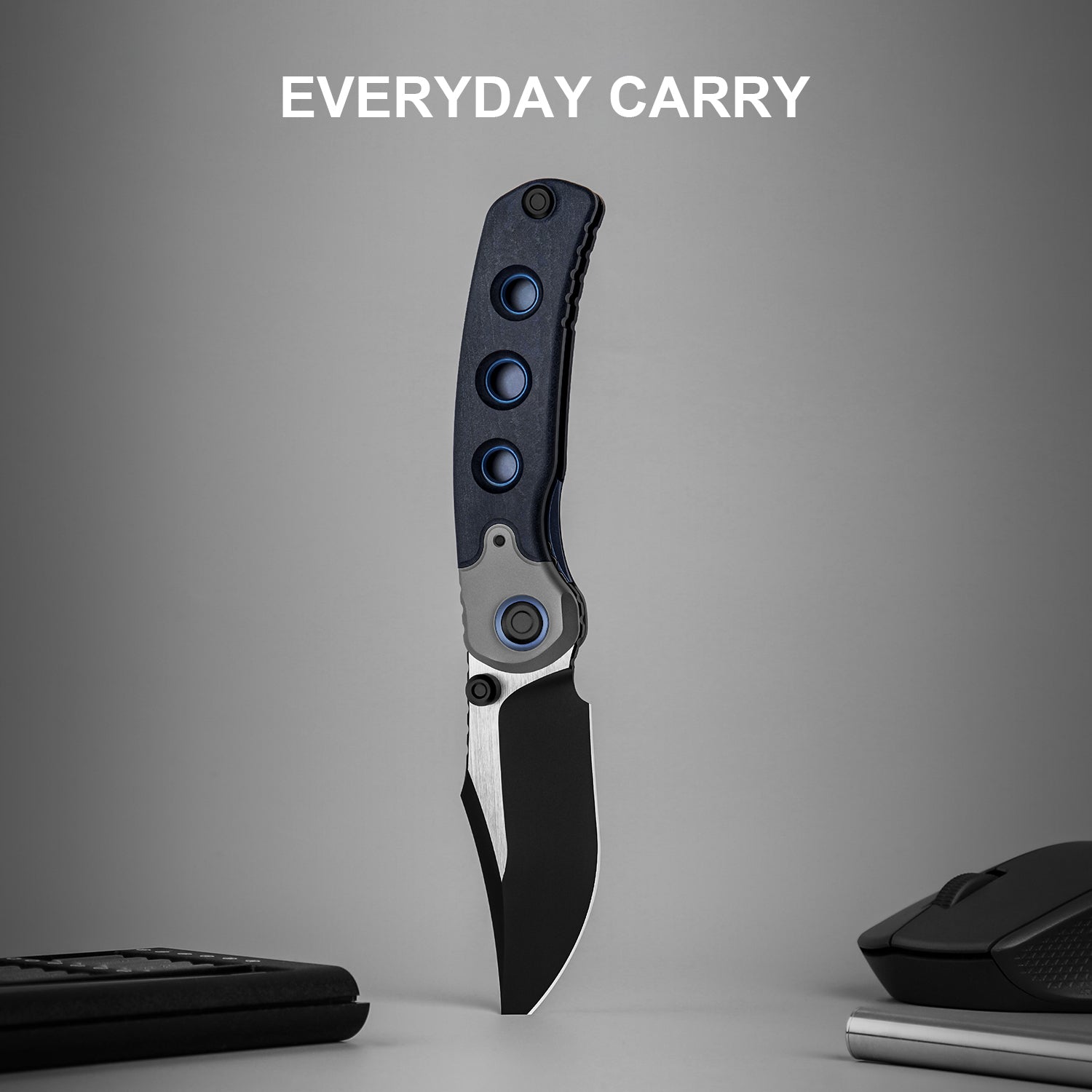 PIONEER 3.2 inch S35VN Blue Canyon & Titanium ZX-FK03A2-Kizer