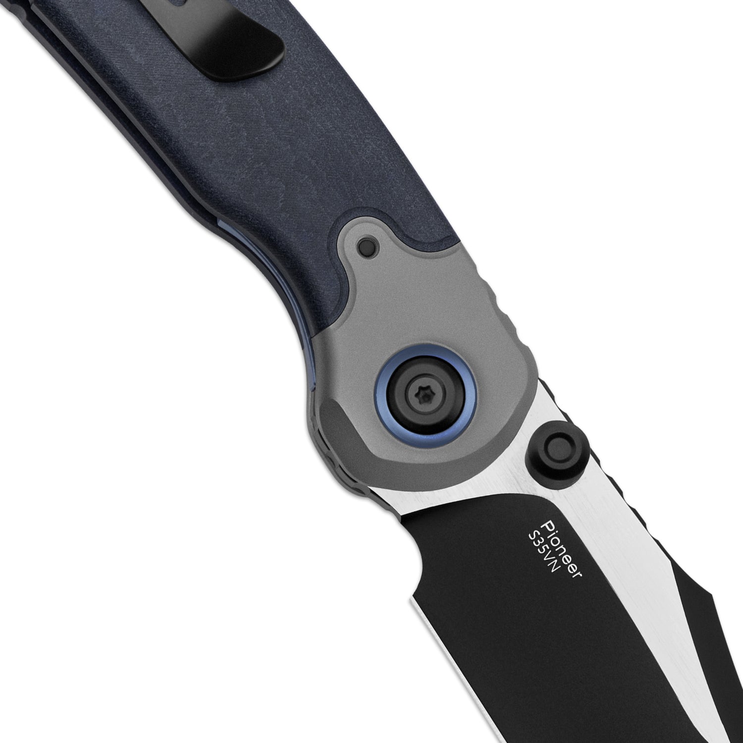 PIONEER | S35VN | Blue Canyon & Titanium | ZX-FK03A2 | KIZERX®