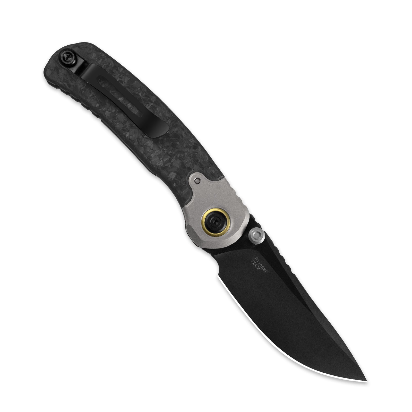 PIONEER | 20CV | Titanium & Marble Carbon Fiber | ZX-FK03A4 | KIZERX®