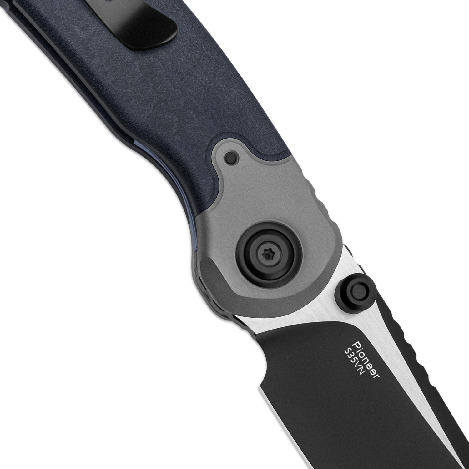 PIONEER | S35VN | Blue Canyon & Titanium | ZX-FK03A5 | KIZERX®