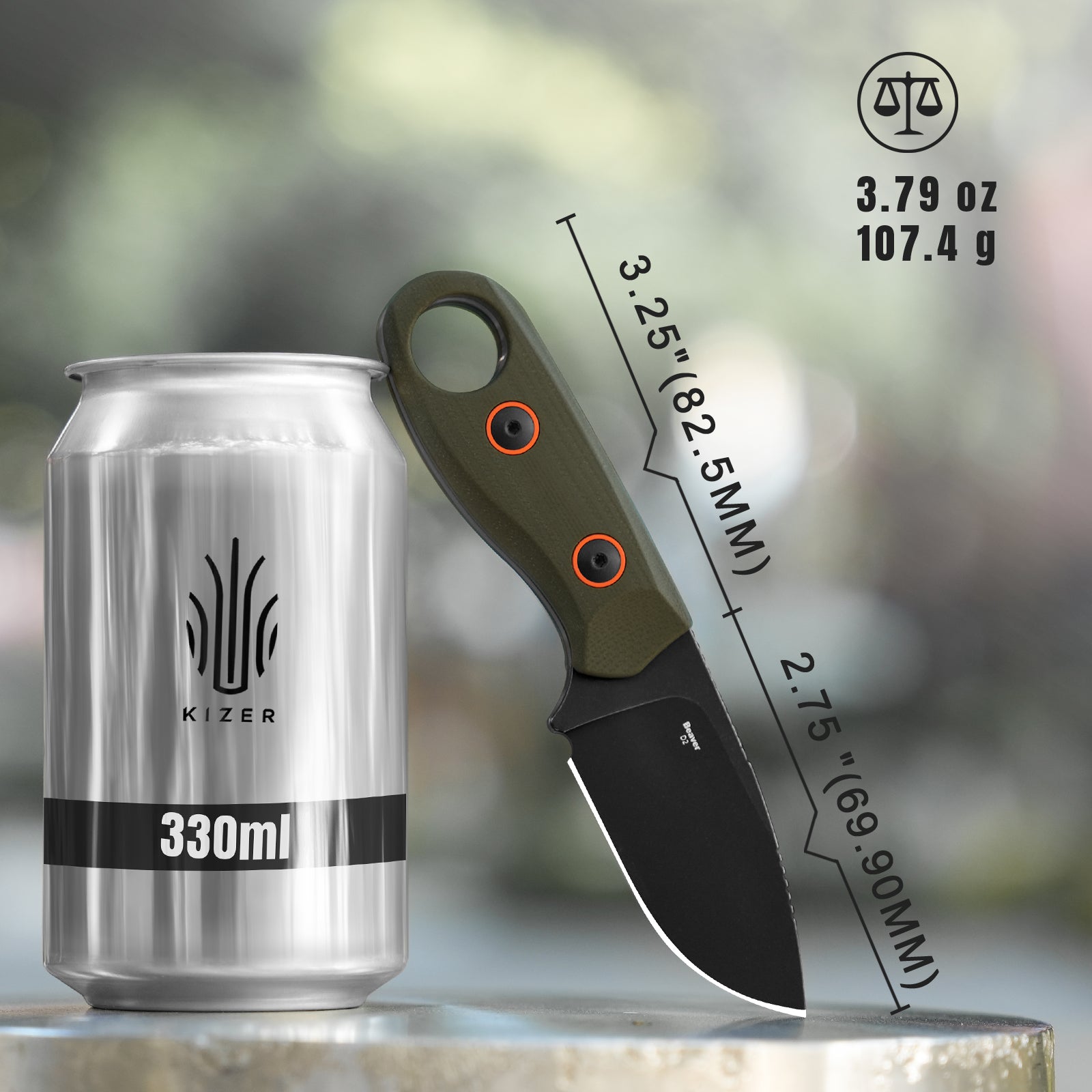 Beaver | D2 | Olive Green G10 | 1078A1