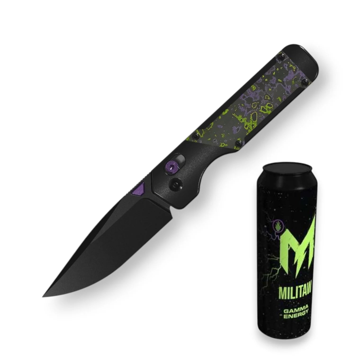 Kizer Militaw Blade City Exclusive Folding Knife – S45VN DLC Blade, Hu