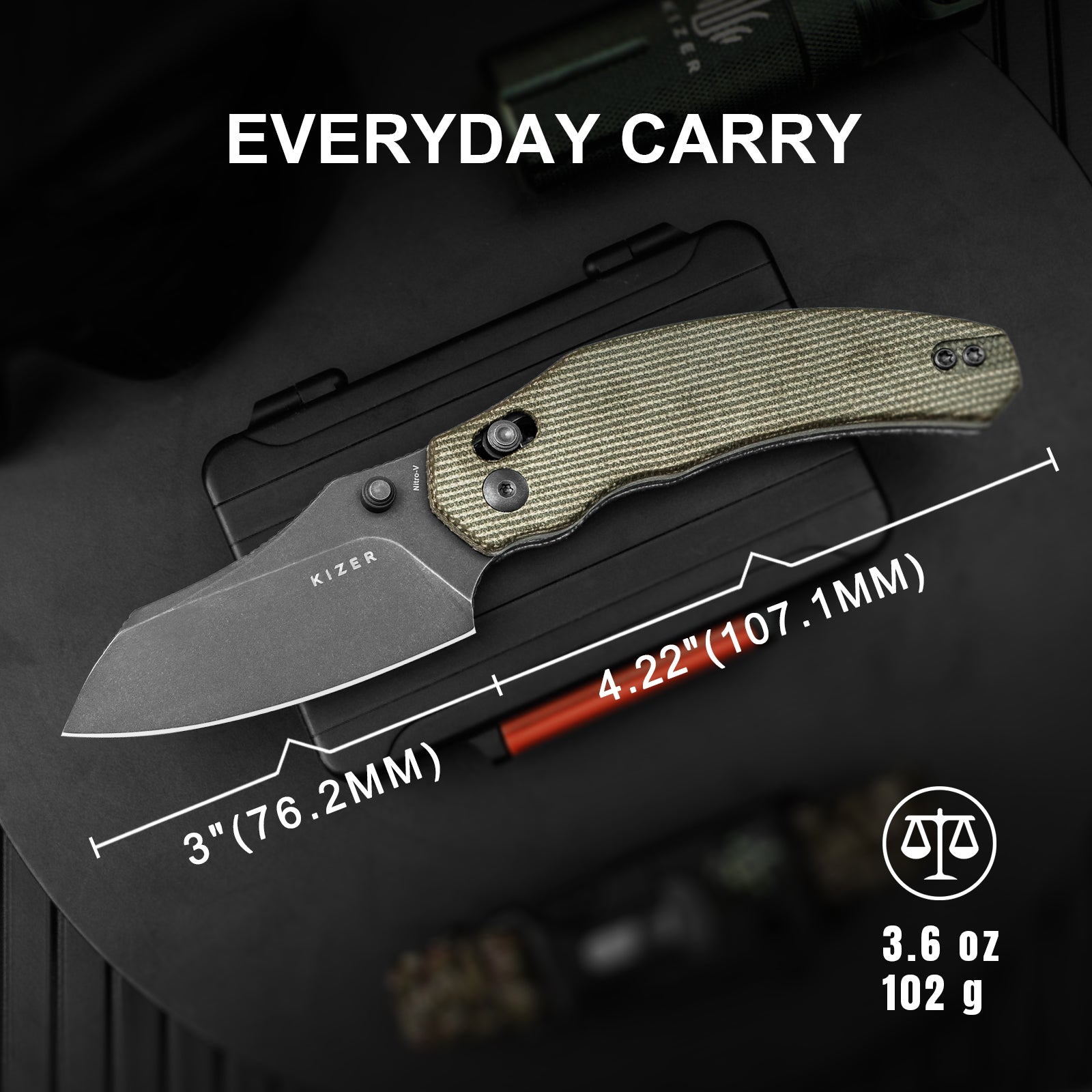 Bulldog | Nitro-V | Micarta | V3672A3