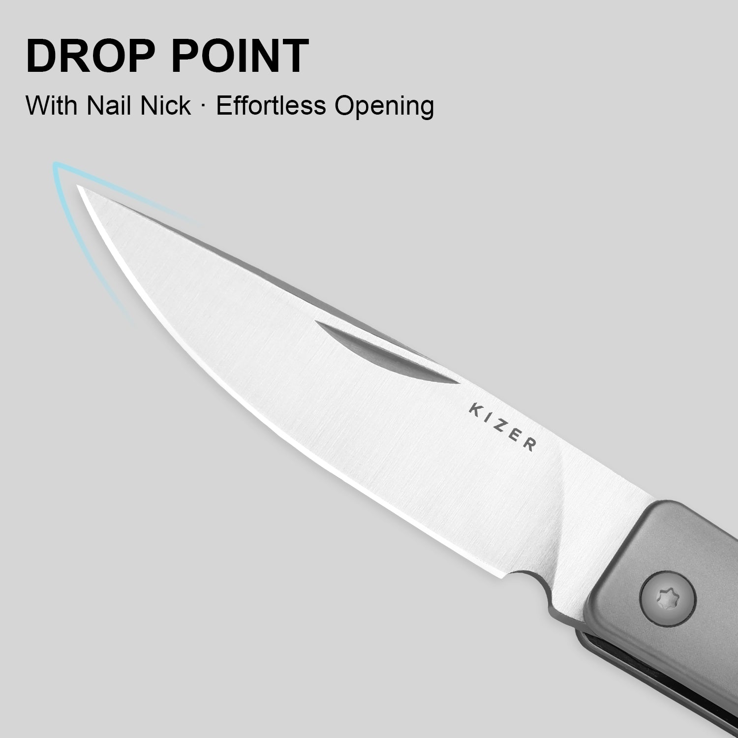 Little Grand | M390 | Titanium & Titanium Damascus | KizerB™ 2670A3 | Limited