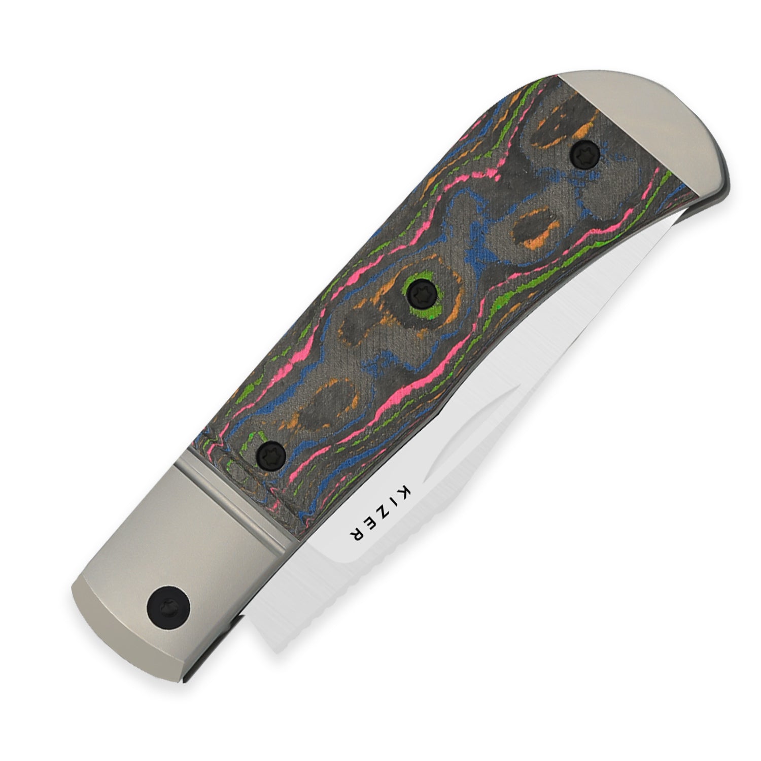 Trestle 2.9 inch M390 Titanium & Camo 80s Ki3761A2-Kizer