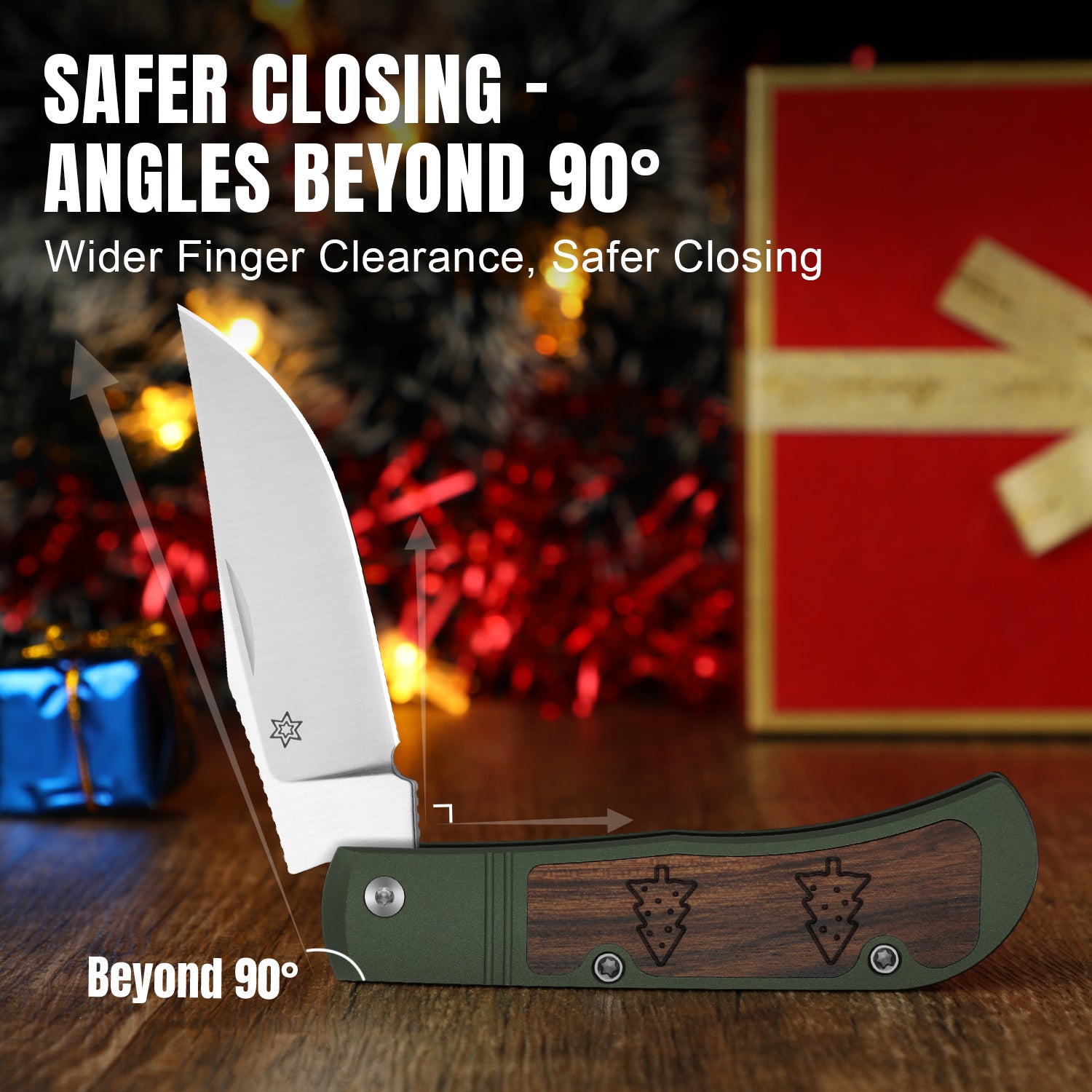 Christmas | Trestle | S45VN | Aluminum & Mkuruti Wood | Ki3761MC1 | Limited