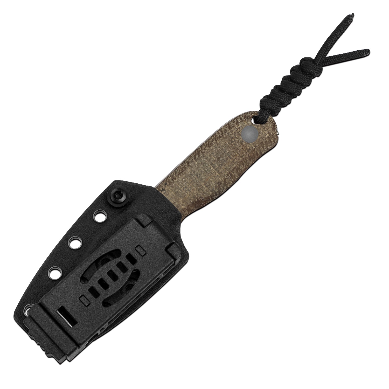 Drop Bear 2.57 inch 14C28N Burlap Micarta 1094A1-Kizer