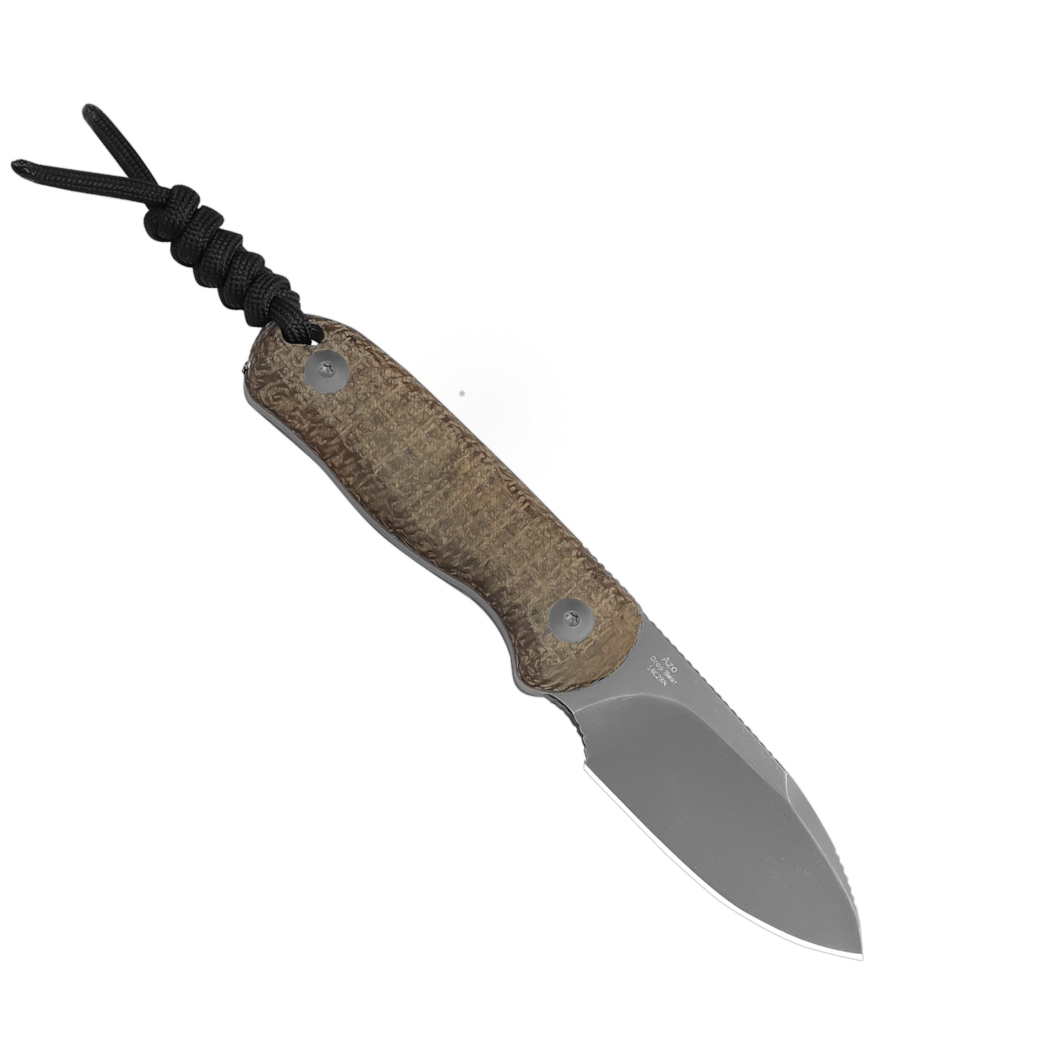 Drop Bear 2.57 inch 14C28N Burlap Micarta 1094A1-Kizer