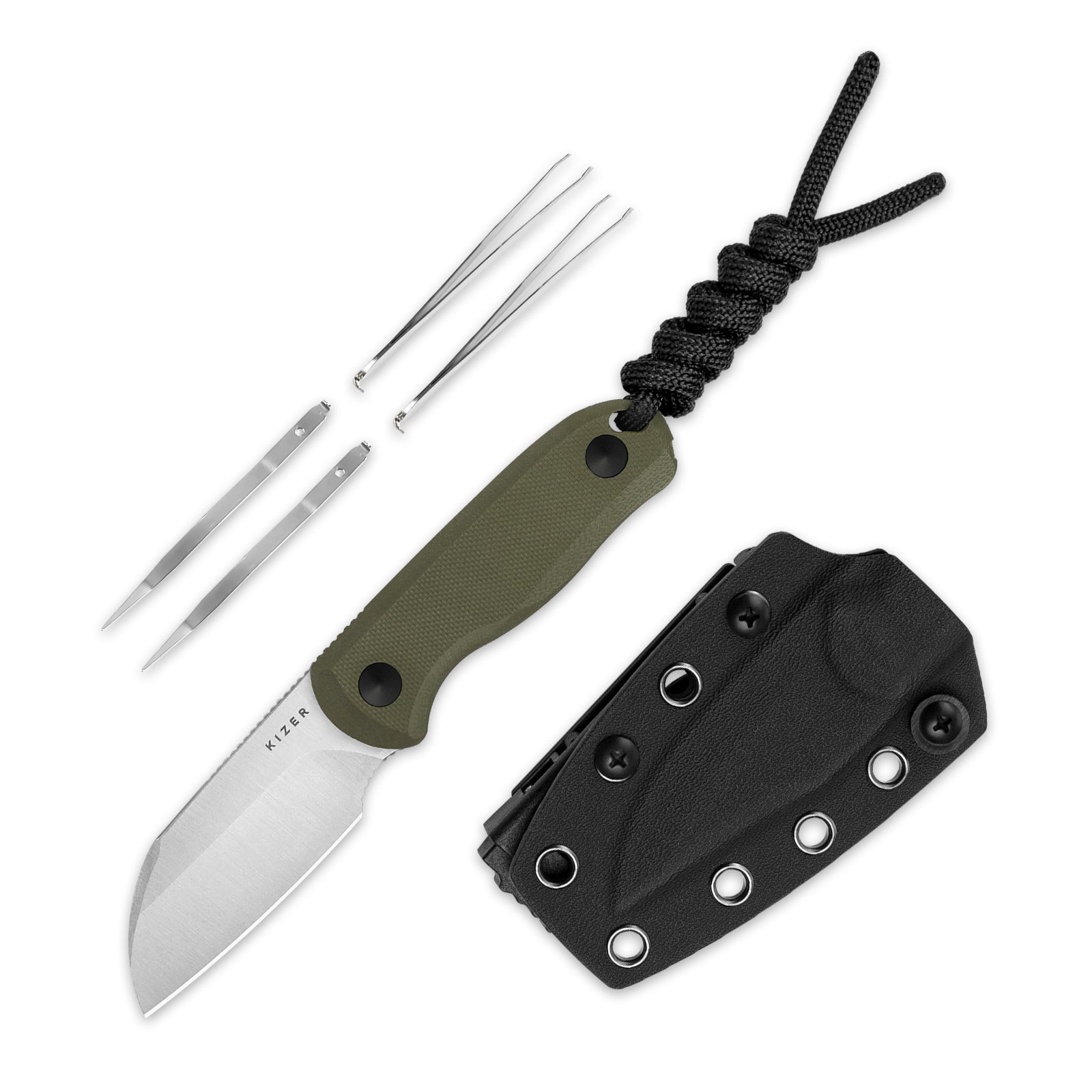 Drop Bear 2.56 inch AEB-L Olive Green G10 1093A1-Kizer