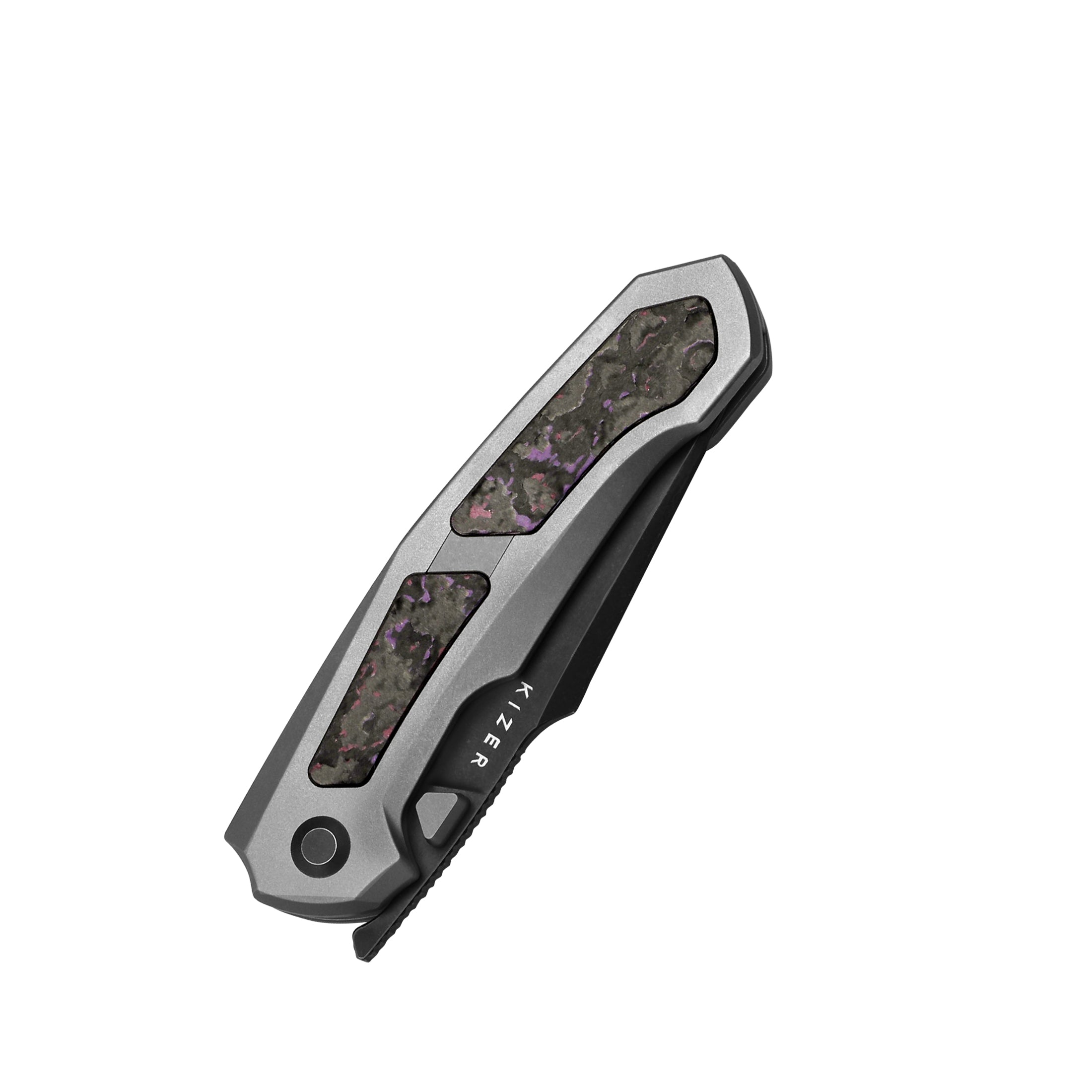 Feweed | S35VN | Titanium+ Fat Carbon（Purple haze）| Ki3694A1