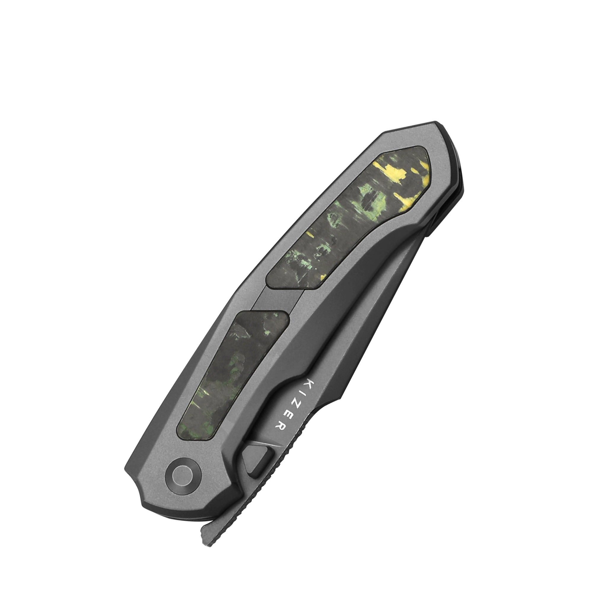 Feweed | S90V | Titanium+ Fat Carbon（Toxic Storm）| KizerB™ 3694A2