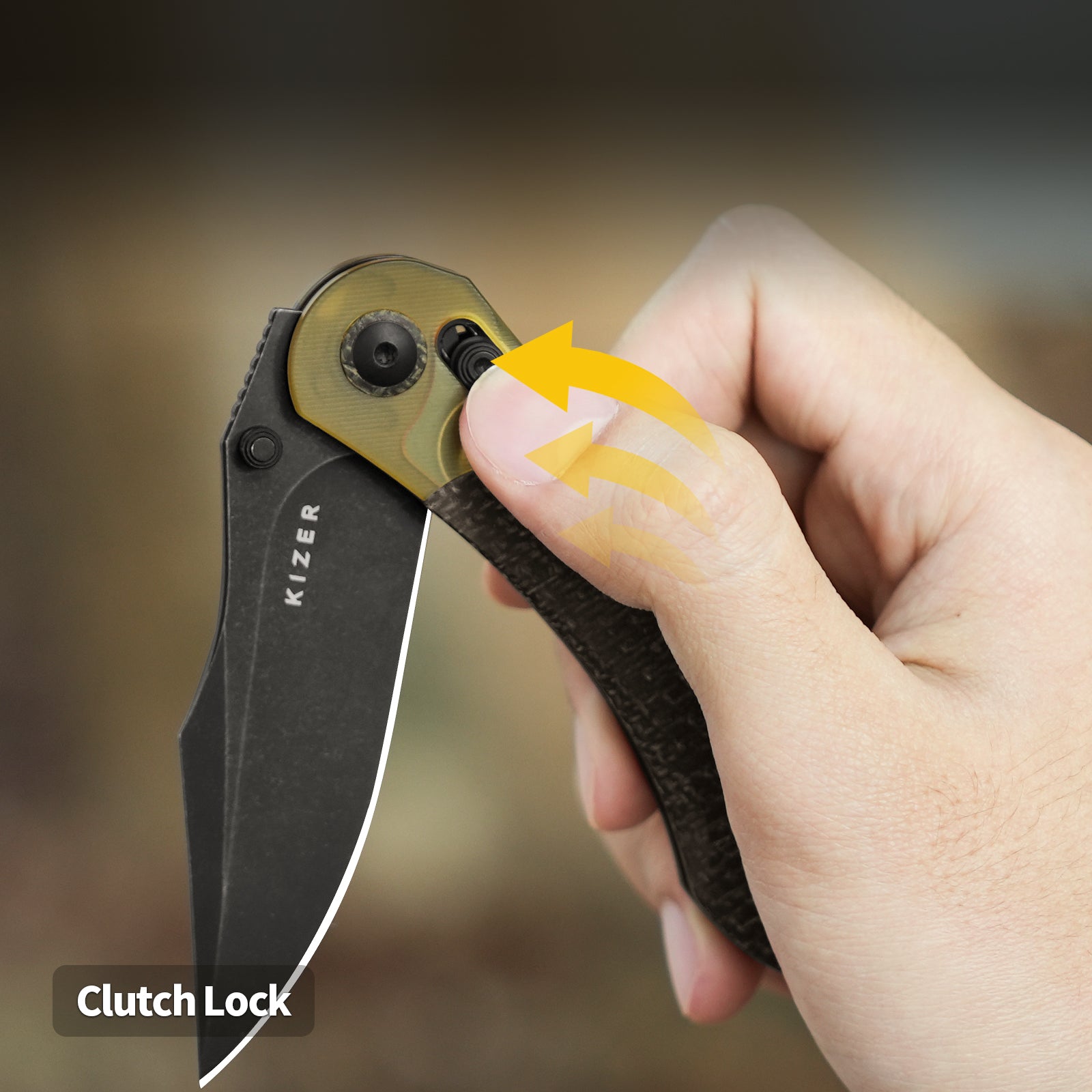 Mini Mystic | 154CM | Burlap Micarta+PEI | KizerV™ 3636C1