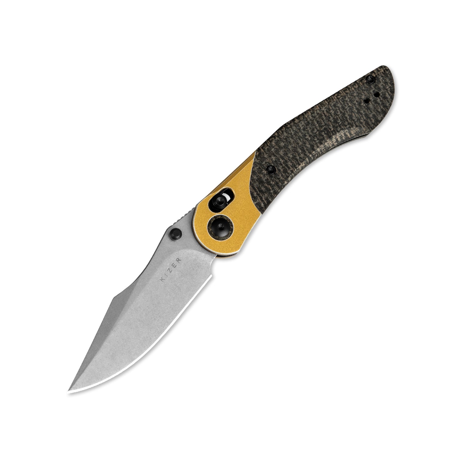 Mini Mystic | Nitro-V | Aluminum+Burlap Micarta | V3636A2