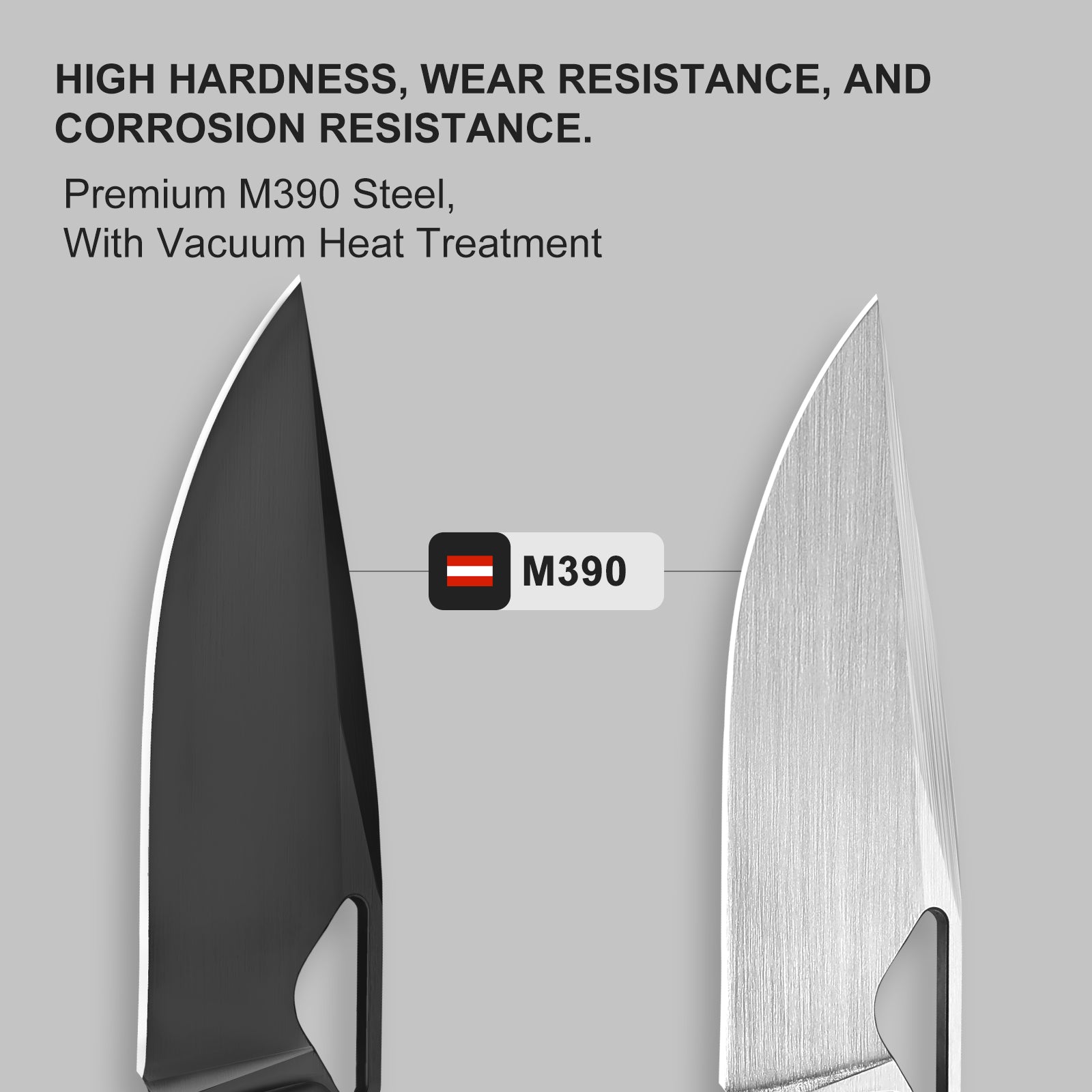Militaw 3.36 inch M390 Titanium & Mother of pearl Ki3634A8-Kizer