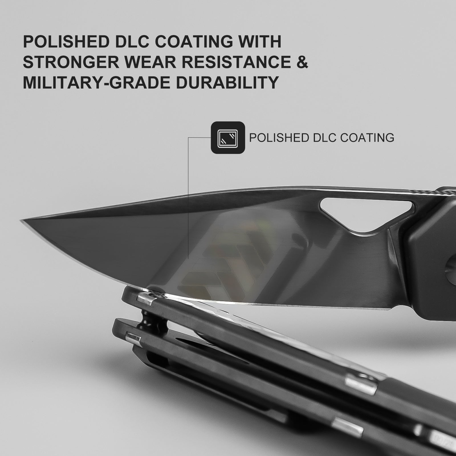 Militaw 3.36 inch M390 Titanium & Mother of pearl Ki3634A8-Kizer