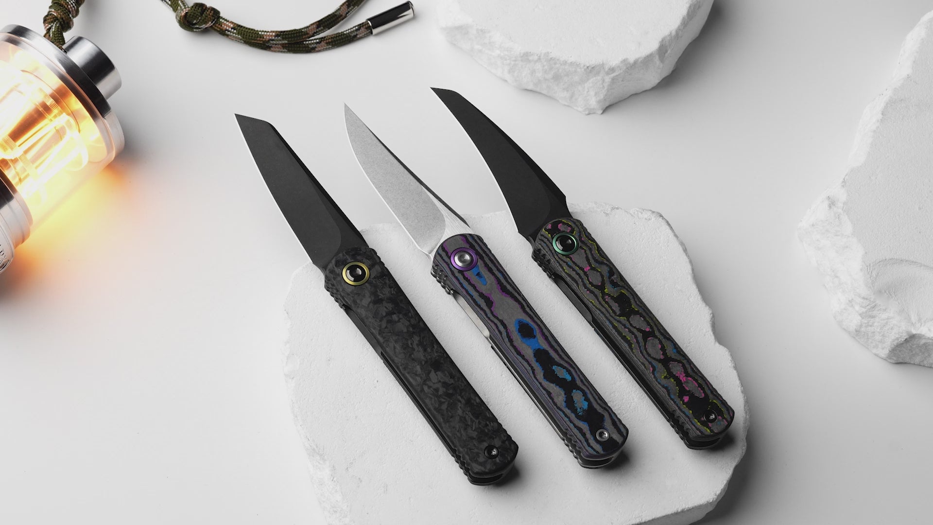 Miyaページ Feist 3 | CPM S90V + Matte DLC Ultra | Reverse Tanto | Titanium (Matte