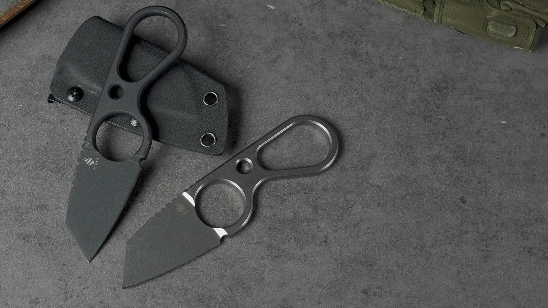 Bowtie D2 Fixed Blade D2 Handle 1061A1-Kizer