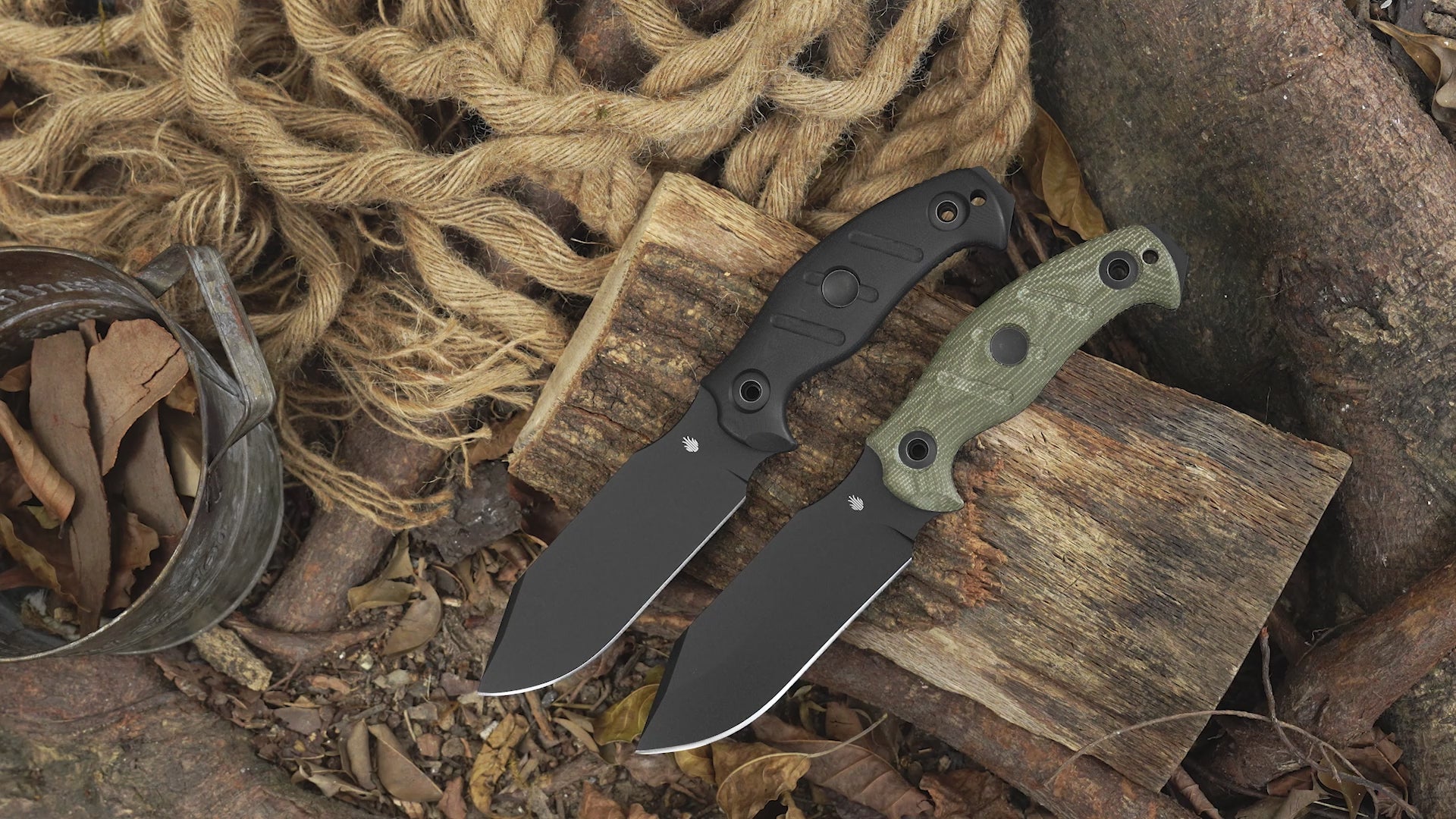 Sheepdog Survival Hammer Pommel · Bow Drill Divot Black G10 - Kizer