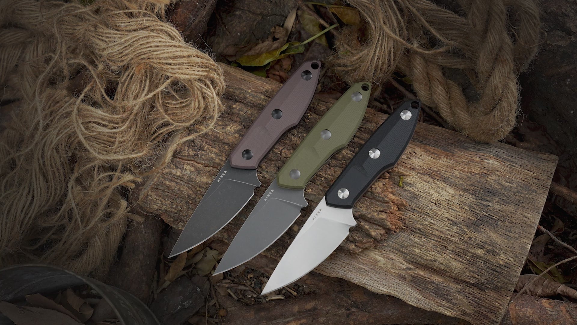 Splinter Black G10 AEB-L Blade, Satin Finish - Kizer