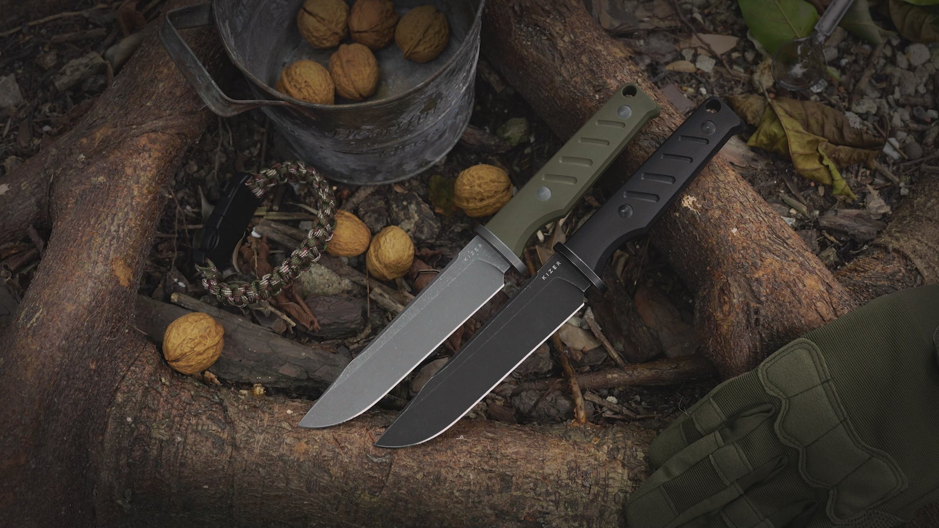 KOPHER セット Camp 180 - 5.55 inch AEB-L G10 1096A2-Kizer