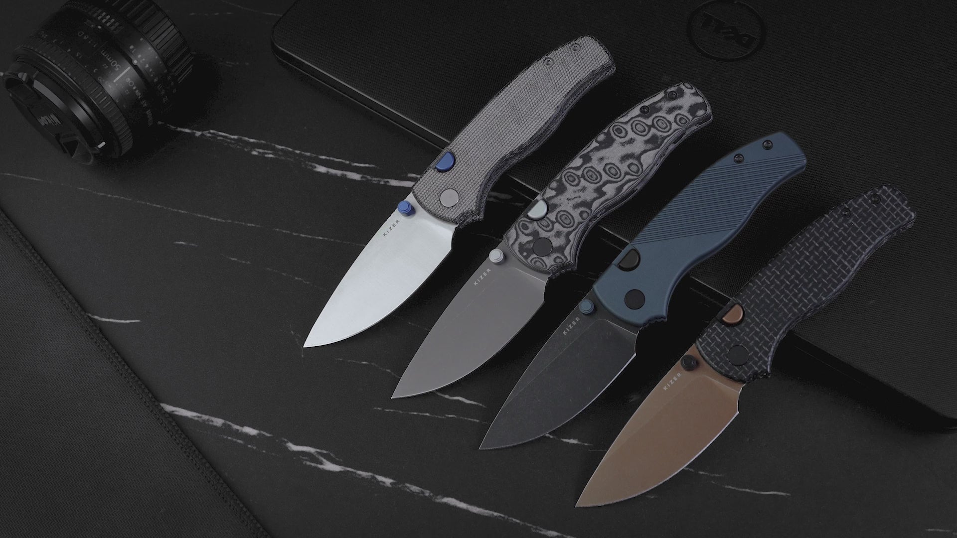Glaux | Kizer Button Liner Lock™ | Norplex Ultrex™ Micarta | Satin | K