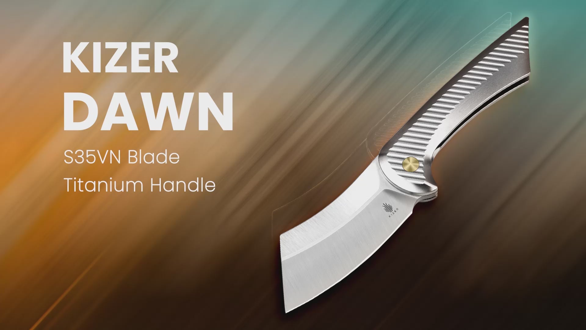 Dawn 3.16 inches S35VN Blade Titanium Handle Ki3673A2-kizer
