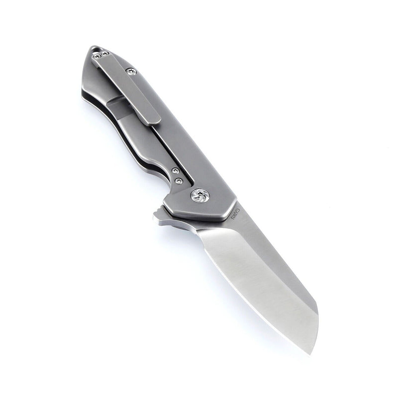 Kizer Guru EDC Folding Knife Titanium Handle S35VN Steel Ki3504K1 (2.97" Satin)