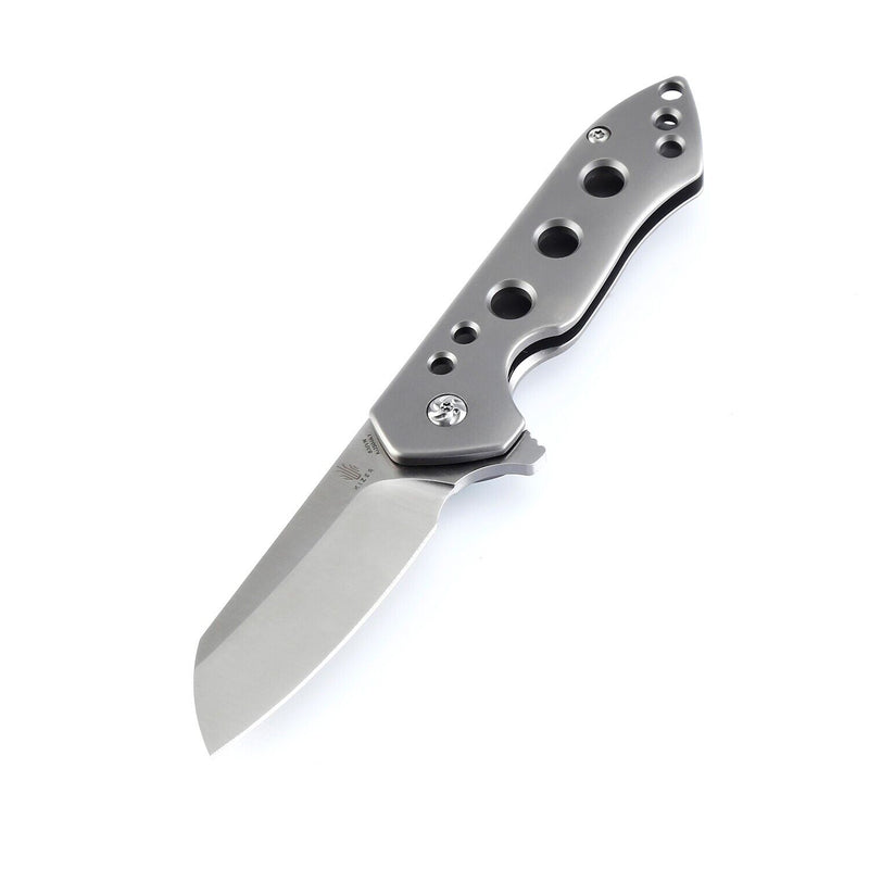 Kizer Guru EDC Folding Knife Titanium Handle S35VN Steel Ki3504K1 (2.97" Satin)