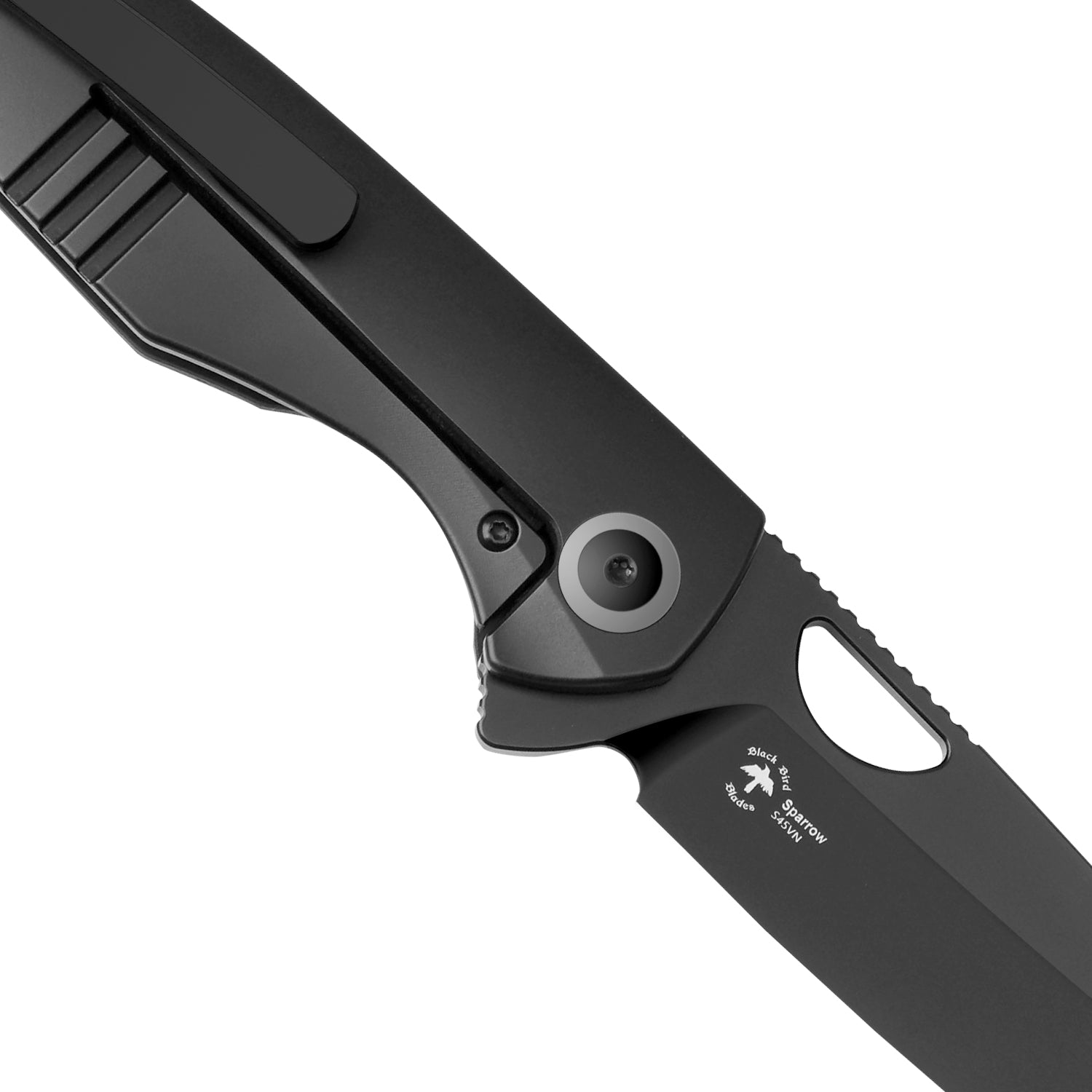 Sparrow | S45VN | Marble Carbon Fiber+Titanium | KizerB™ 3628A2