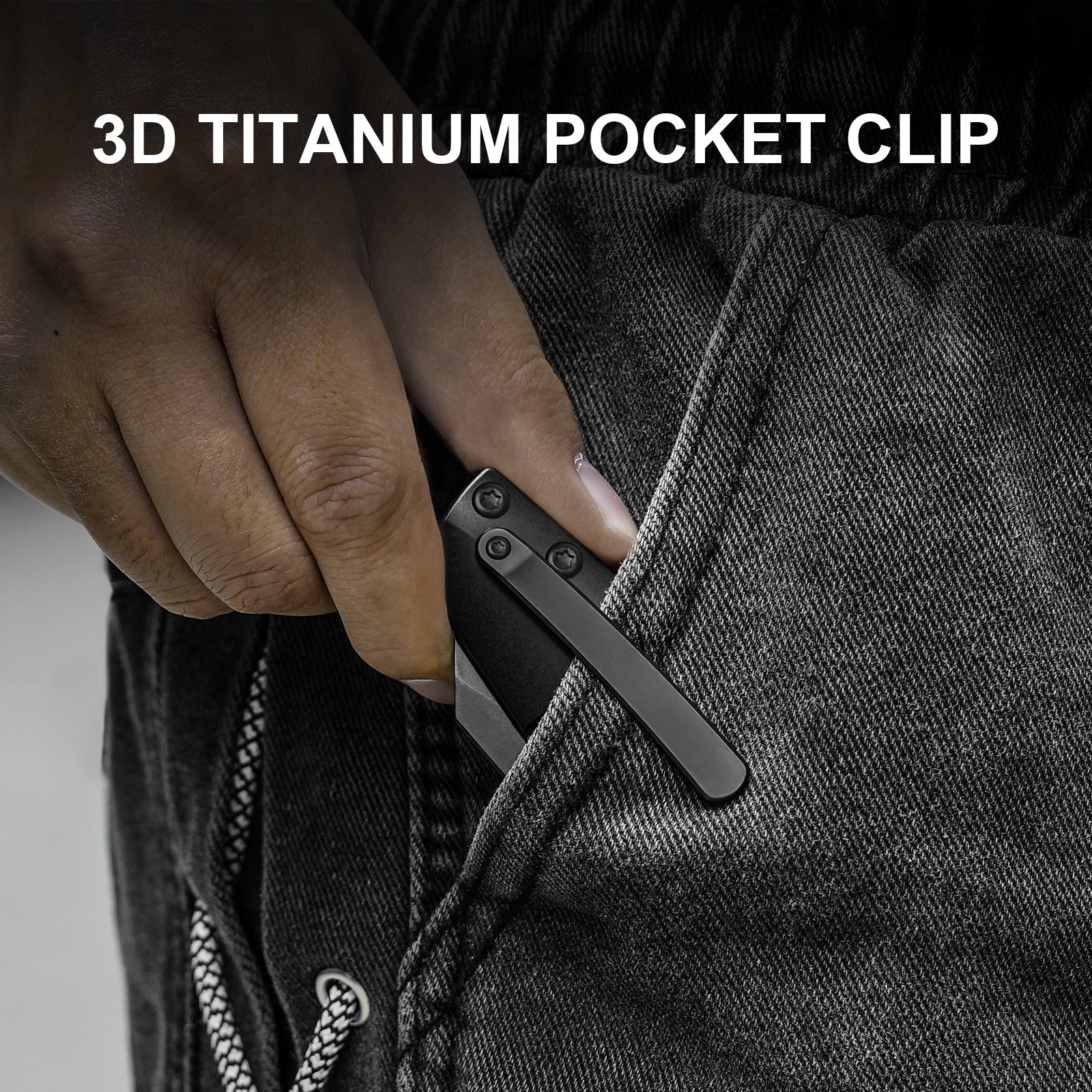 Sparrow | S45VN | Marble Carbon Fiber+Titanium | KizerB™ 3628A2