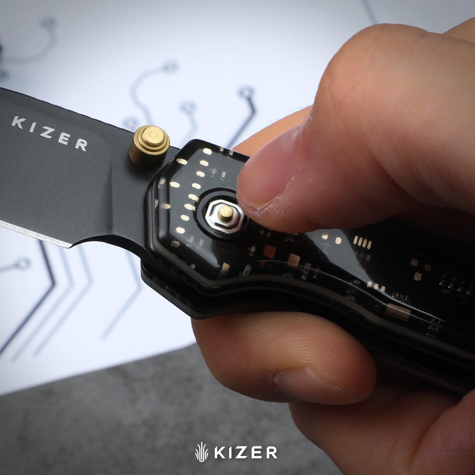 Drop Bear® | Kizer Clutch Lock™ | Nitro-V | Resin & PCB | Satin Finish | KizerV™ 3619A18