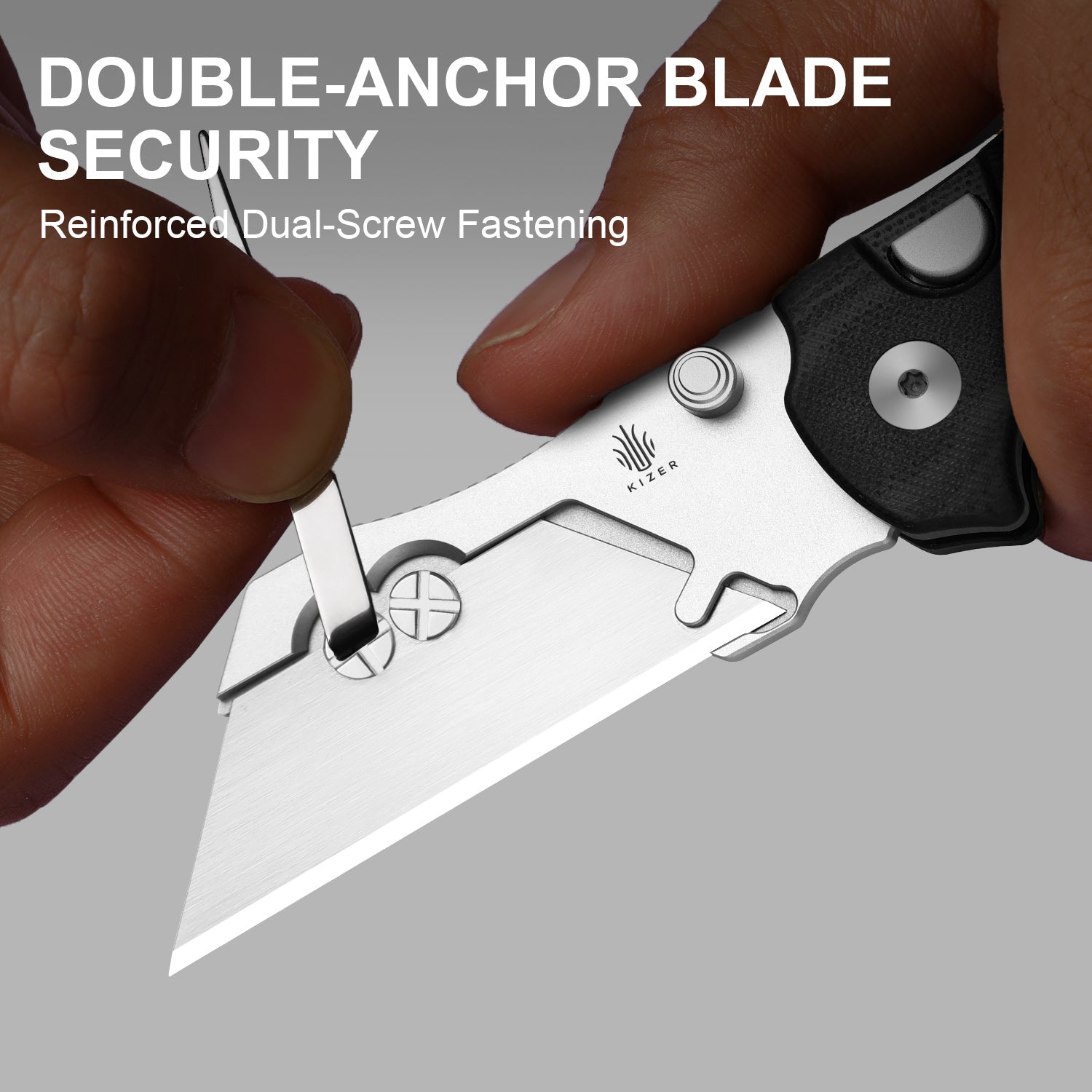 Sheepdog® Utility Knives | Kizer Button Liner Lock™ | C01C Uti 1 | 5Cr15MoV | KizerV™ 3488.29JSA3