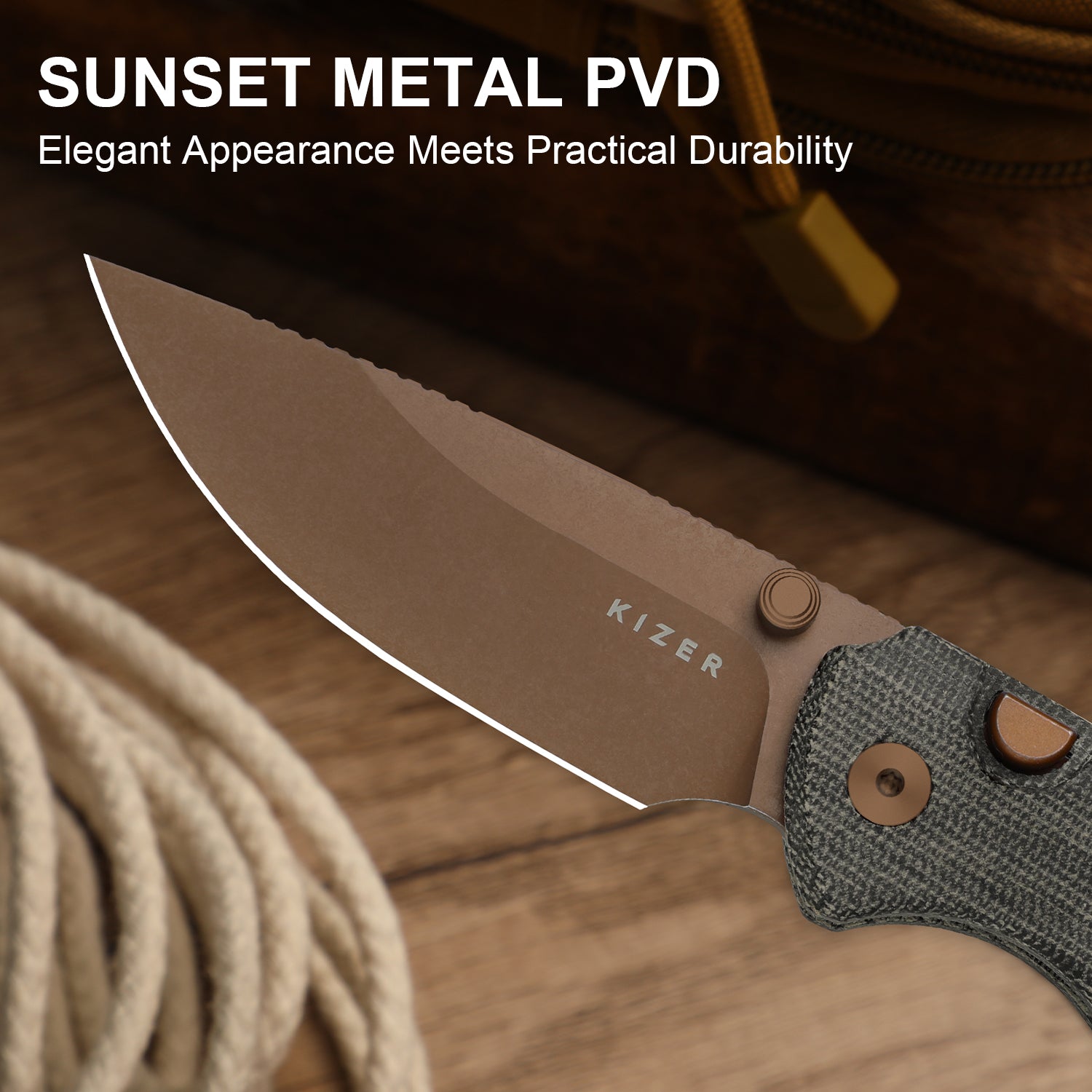 T1 BD 3.2 inch Nitro-V Norplex UltreX Micarta V3490.2BA2-Kizer