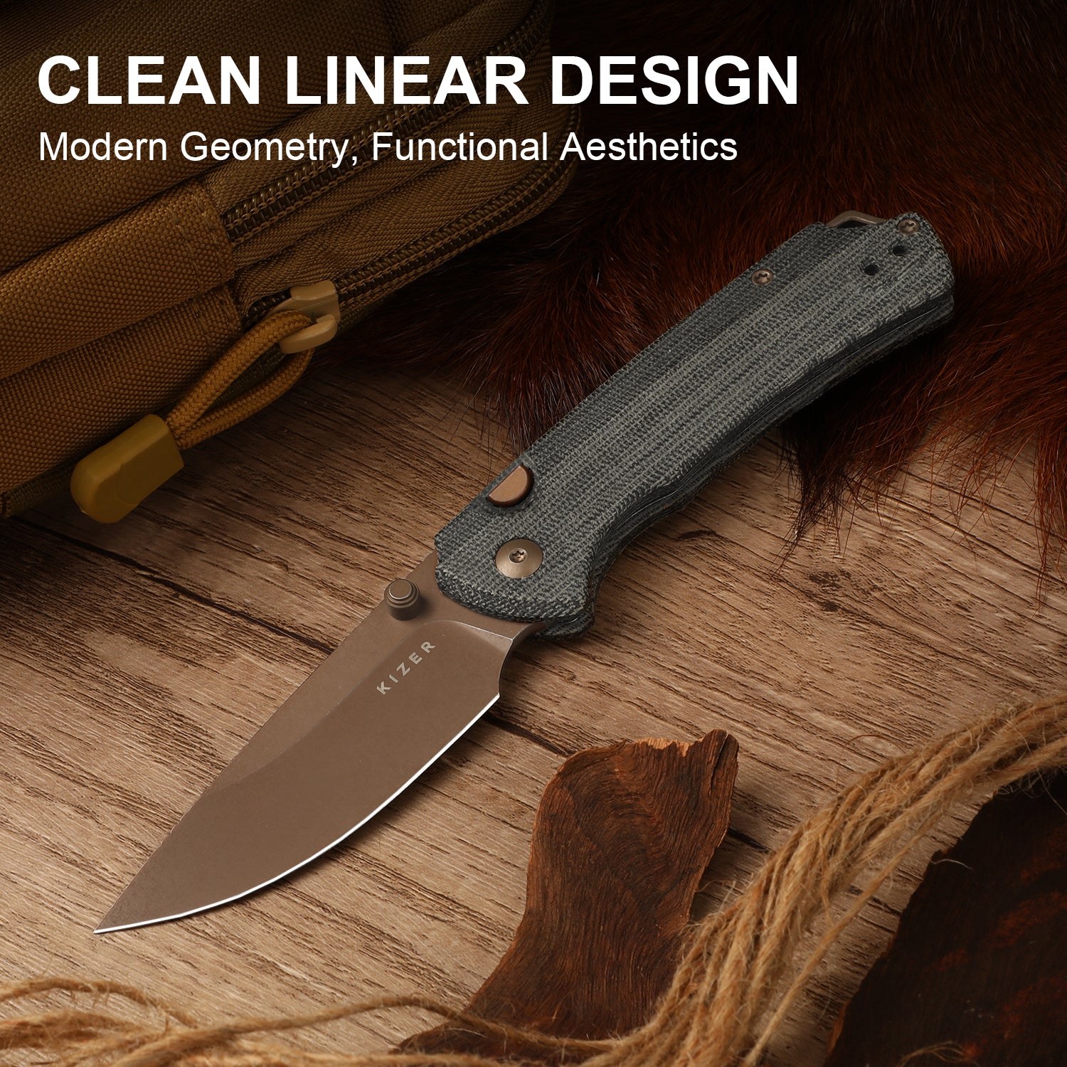 T1 BD 3.2 inch Nitro-V Norplex UltreX Micarta V3490.2BA2-Kizer