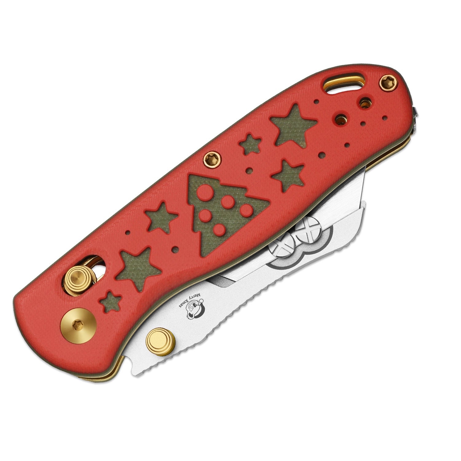 Christmas Uti BEAR 1 - 2.7 inch 5CR15MOV G10 V3619JMC1 Limited-Kizer