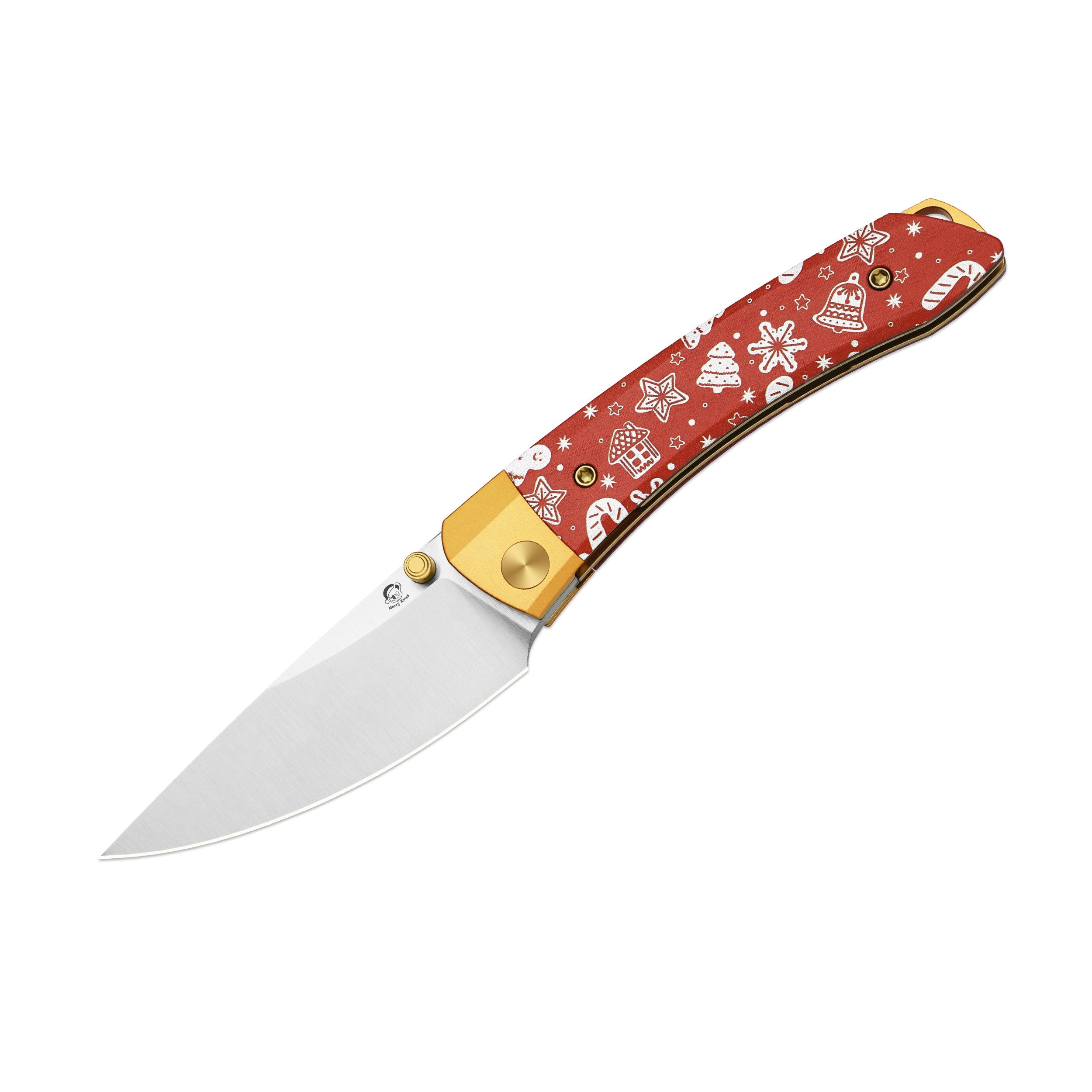 Christmas Mini MoMo 3.2 inch Nitro-V Aluminum & Micarta V3663MC1