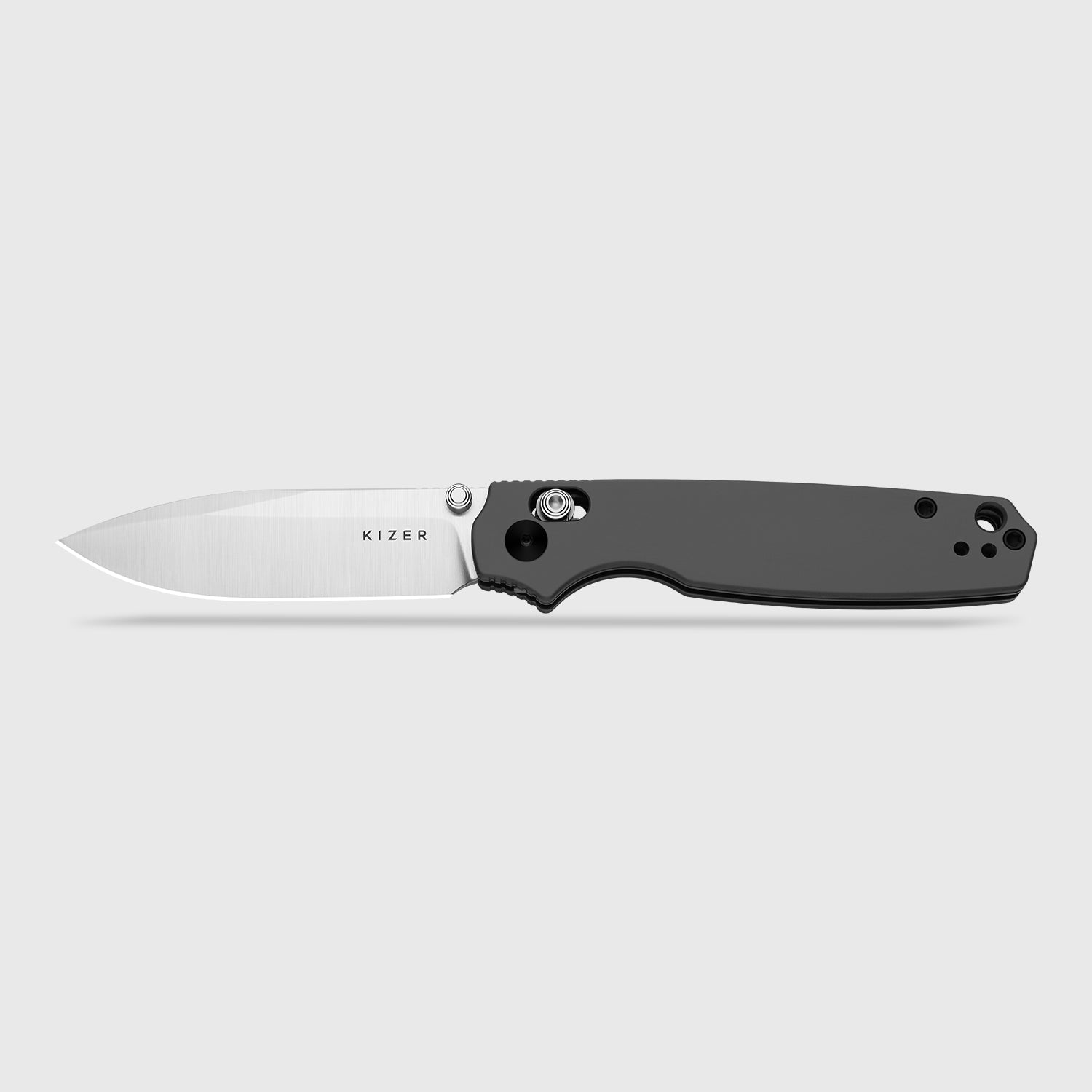 Pokiman CD | Kizer Clutch Lock™ | Drop Point | Four-Finger Full Grip | Aluminum | KizerV™ 3789A2