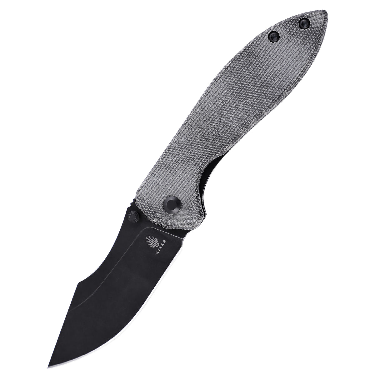 Kizer Pelican mini Micarta Black V4548N1 (3.34" Black stonewash)