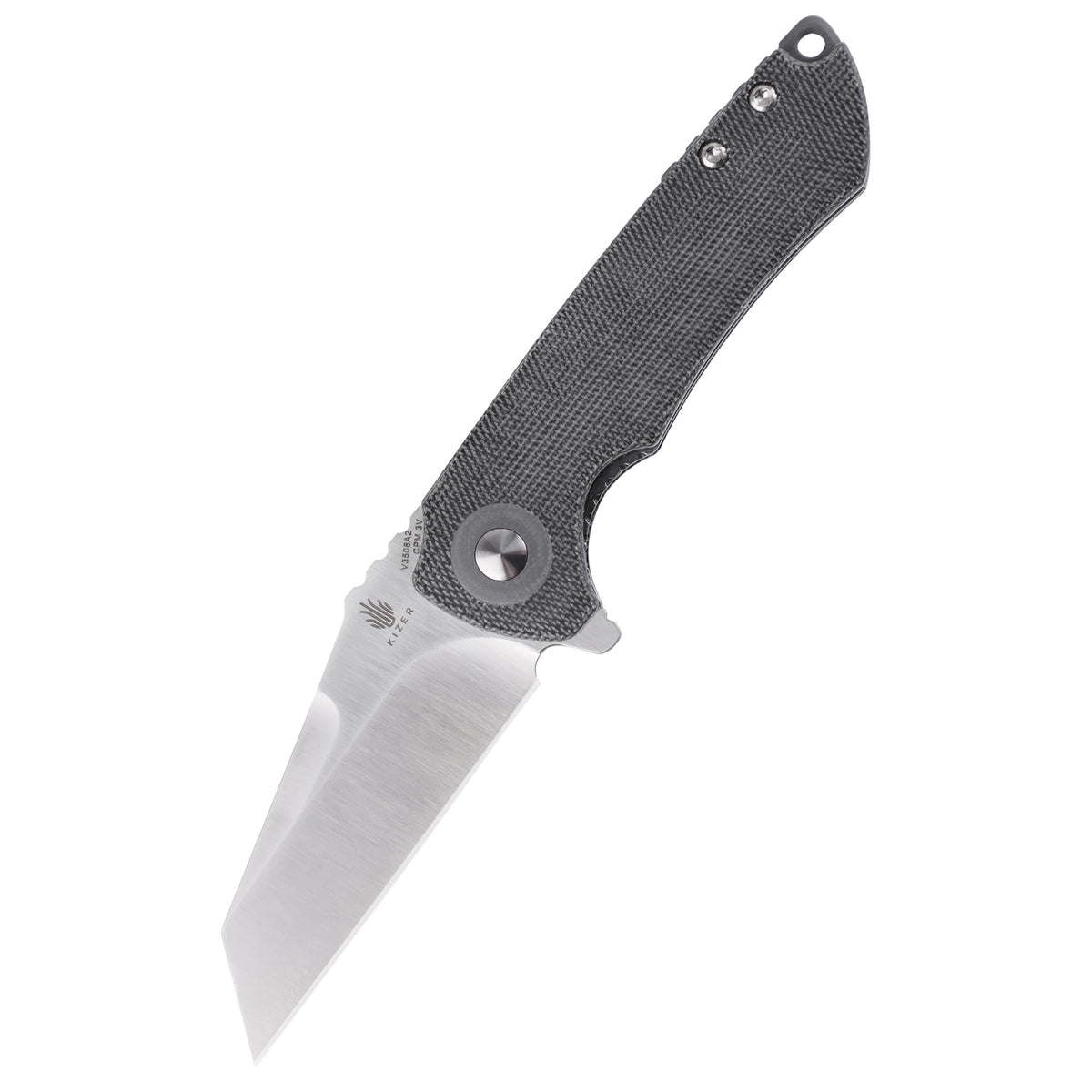 Kizer Mini Critical Micarta Black V3508A2 (3" Satin)