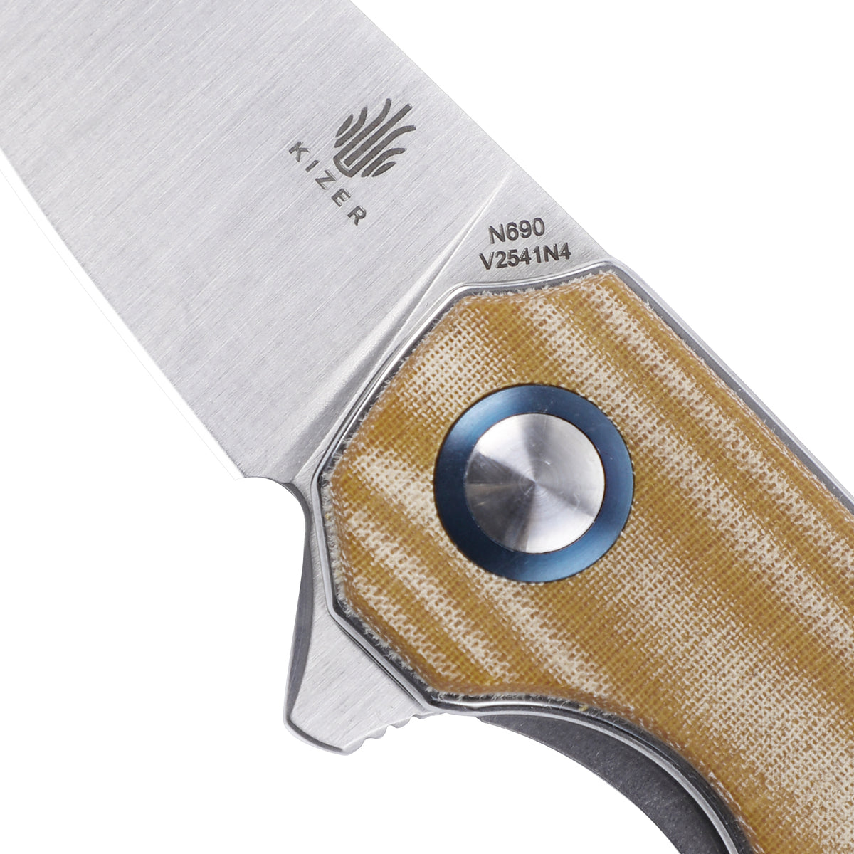 Kizer Lieb Micarta Brown V2541N4 (2.3" Stain)