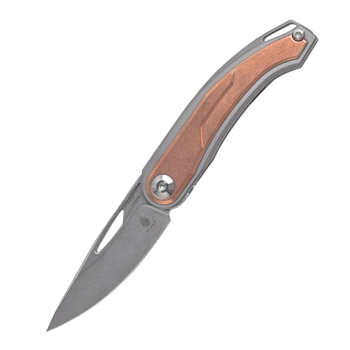 Kizer Apus Copper Orange Ki3554A2 (3.03" Stonewash)