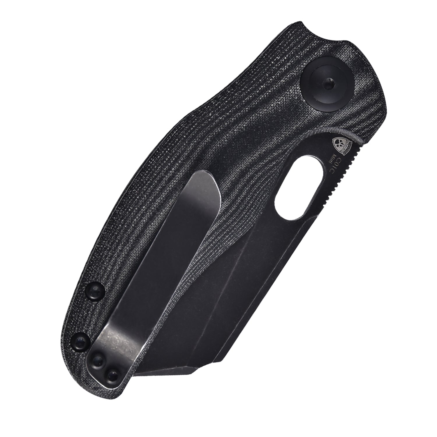 Kizer Mini Sheepdog C01c Micarta Black V3488C5 (2.63" Stonewashed)